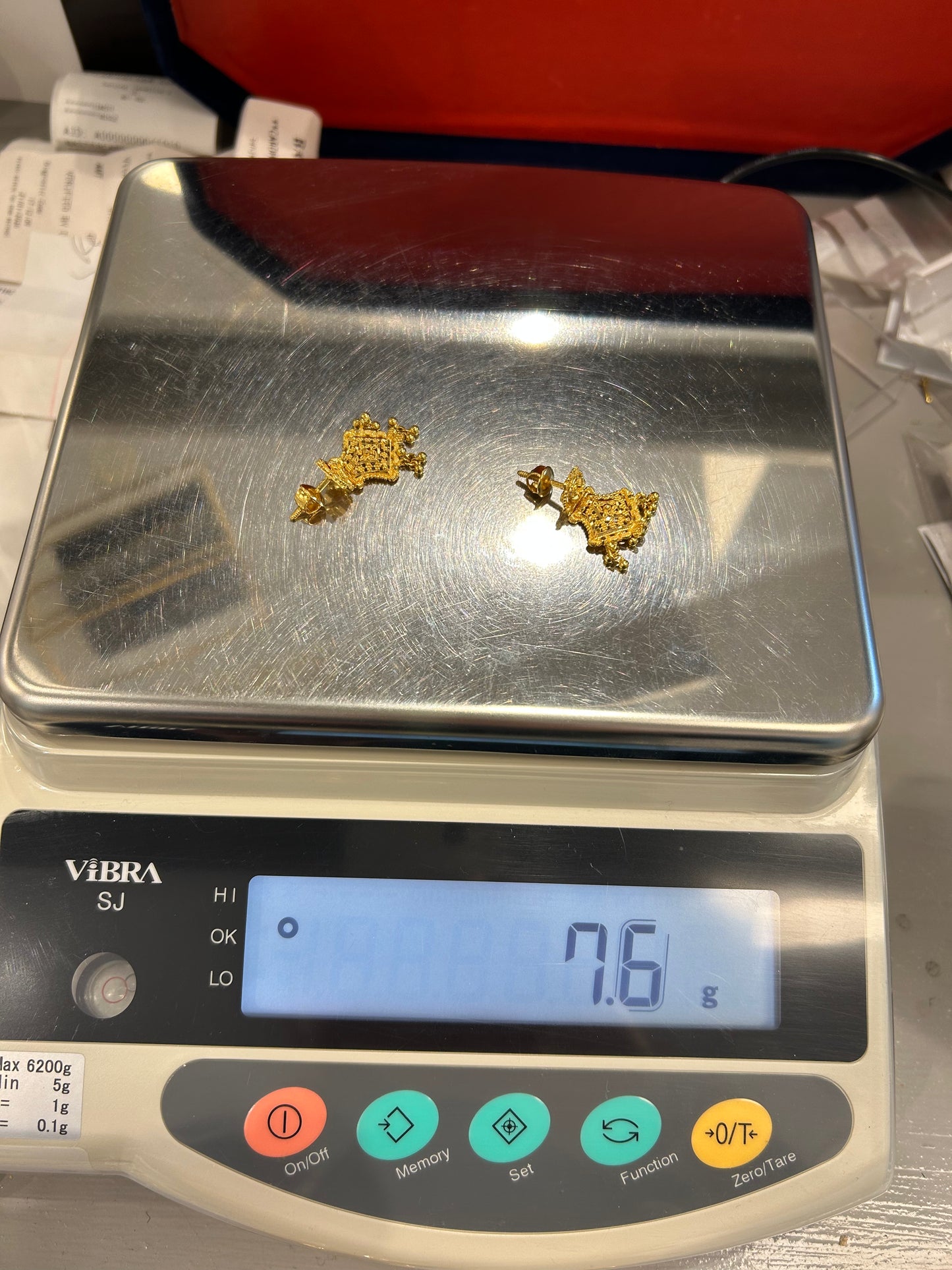 22ct Gold Earrings – 7.6g (Hallmarked)