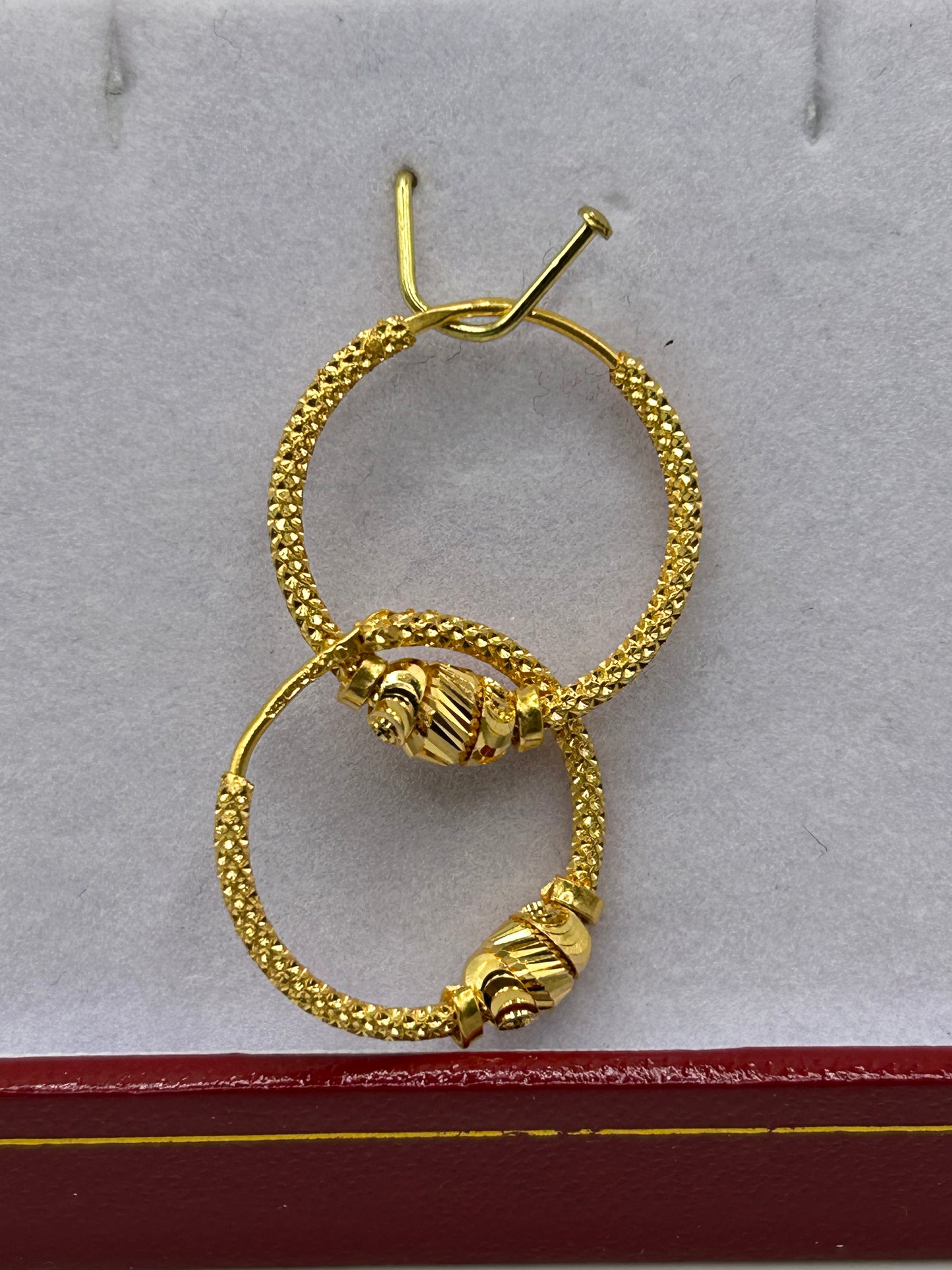 22ct Gold Earrings 2.4 grams Hallmarked
