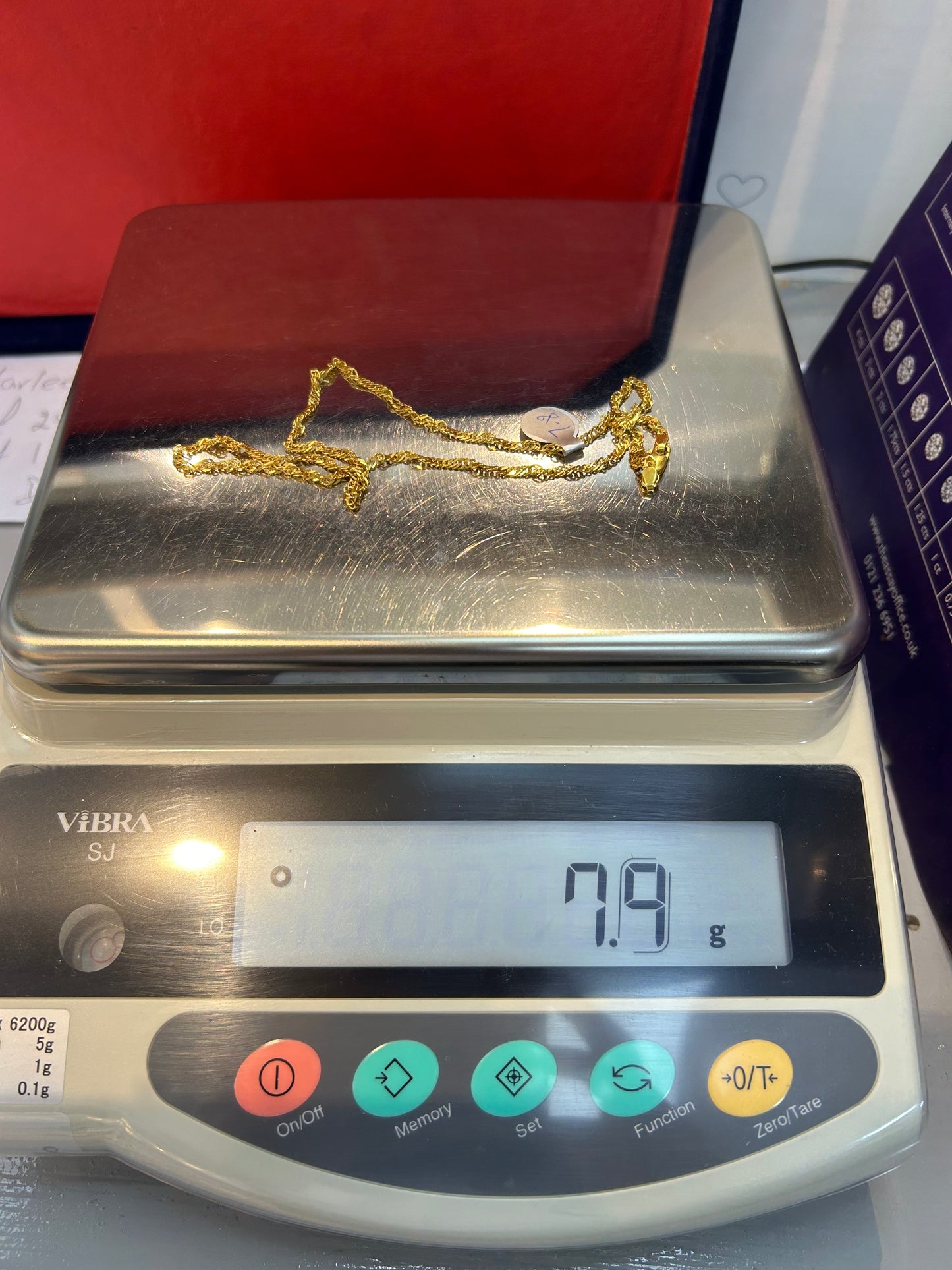22ct Gold Chain 7.9 grams Hallmarked