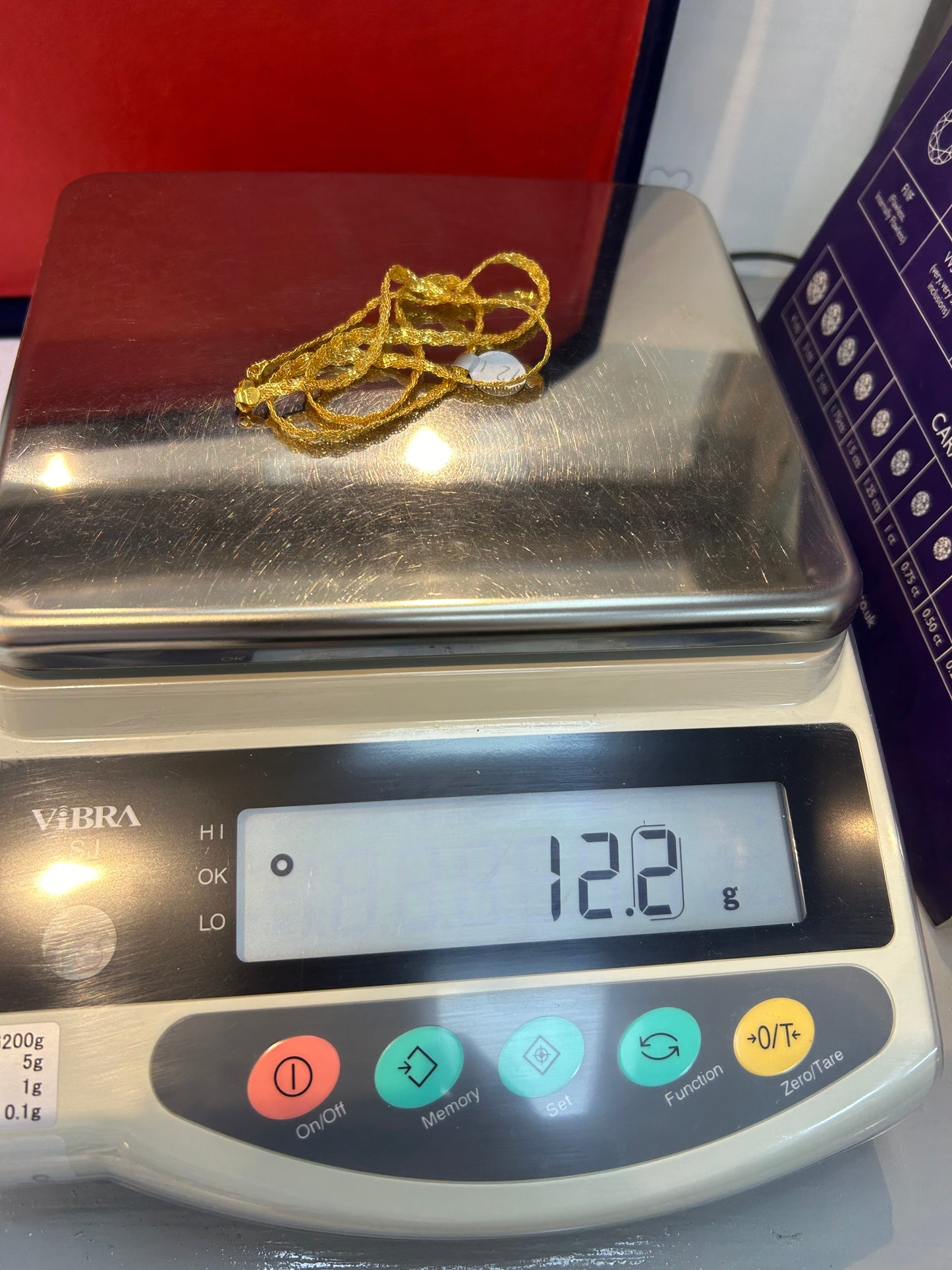22ct Gold Chain - 12.2 grams, Hallmarked 22inch