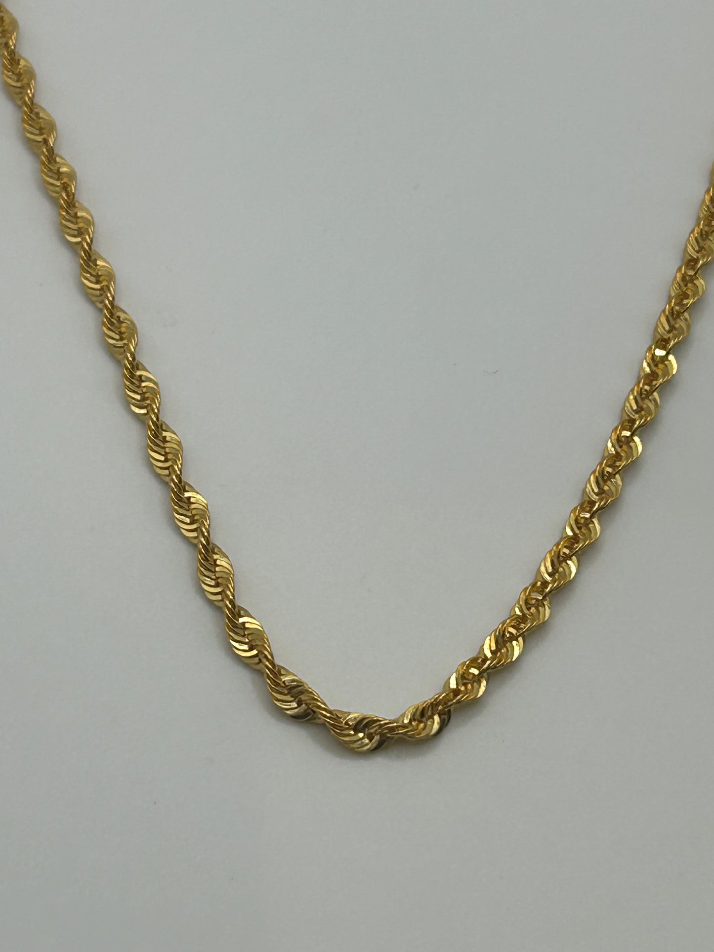 22ct Gold Rope Hollow Chain 6.9 grams Hallmarked