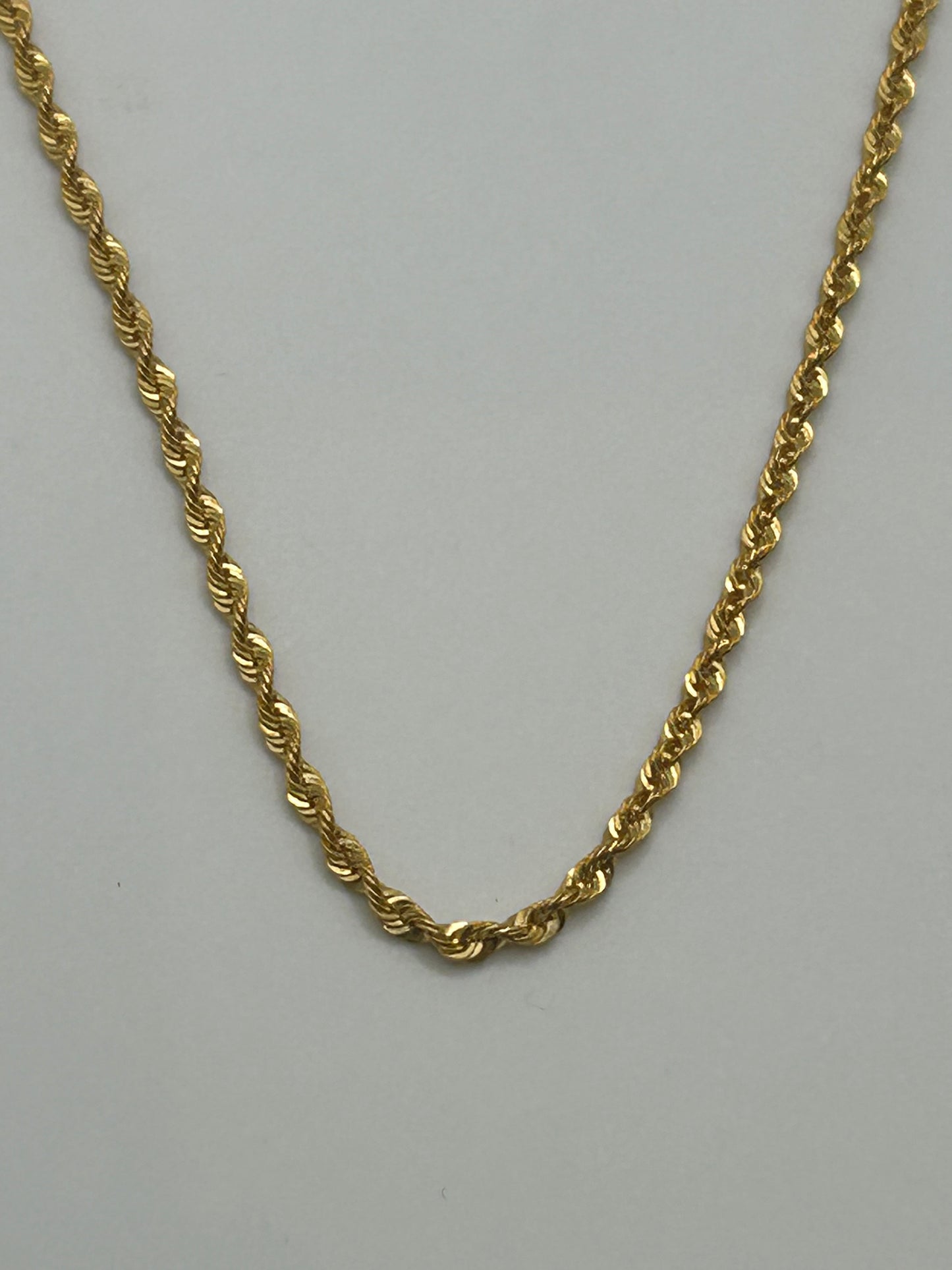22ct Gold Rope Hollow Chain 3.5 grams Hallmarked