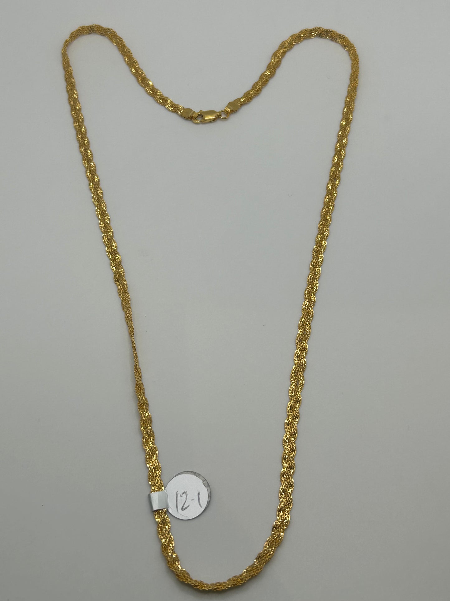 22ct Gold Chain - 12.2 grams, Hallmarked 22inch