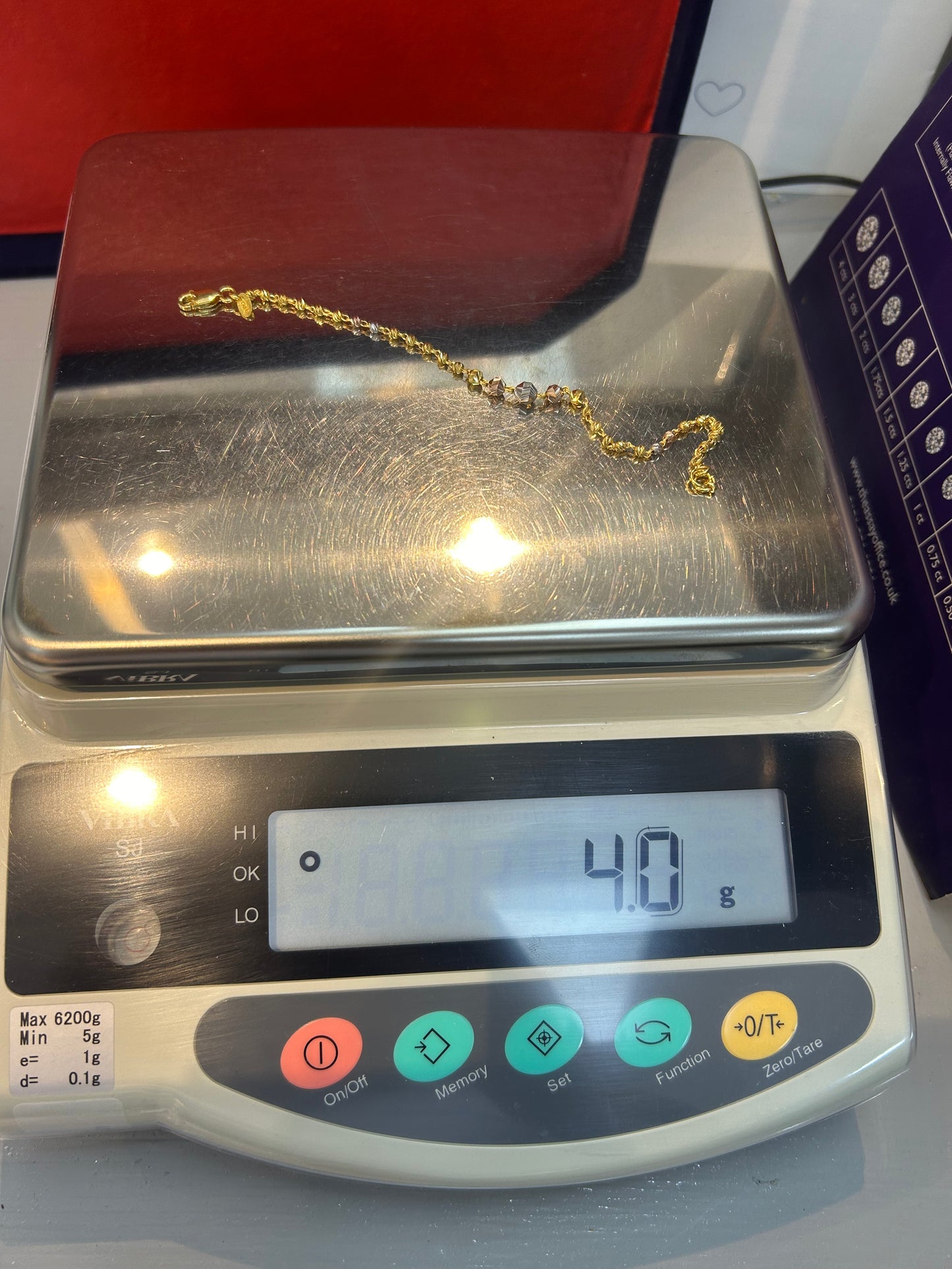 22ct Gold Bracelet 4.0 grams Hallmarked Ladies