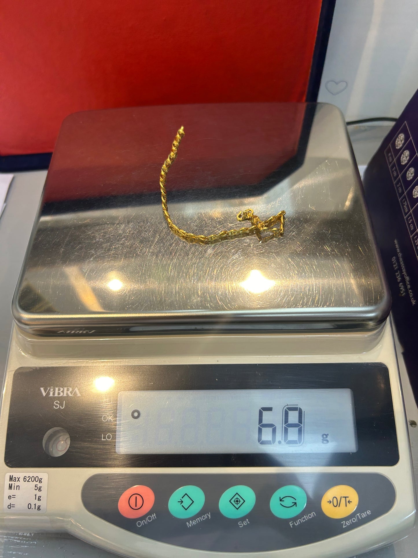 22ct Gold Bracelet 6.8 grams Hallmarked Ladies