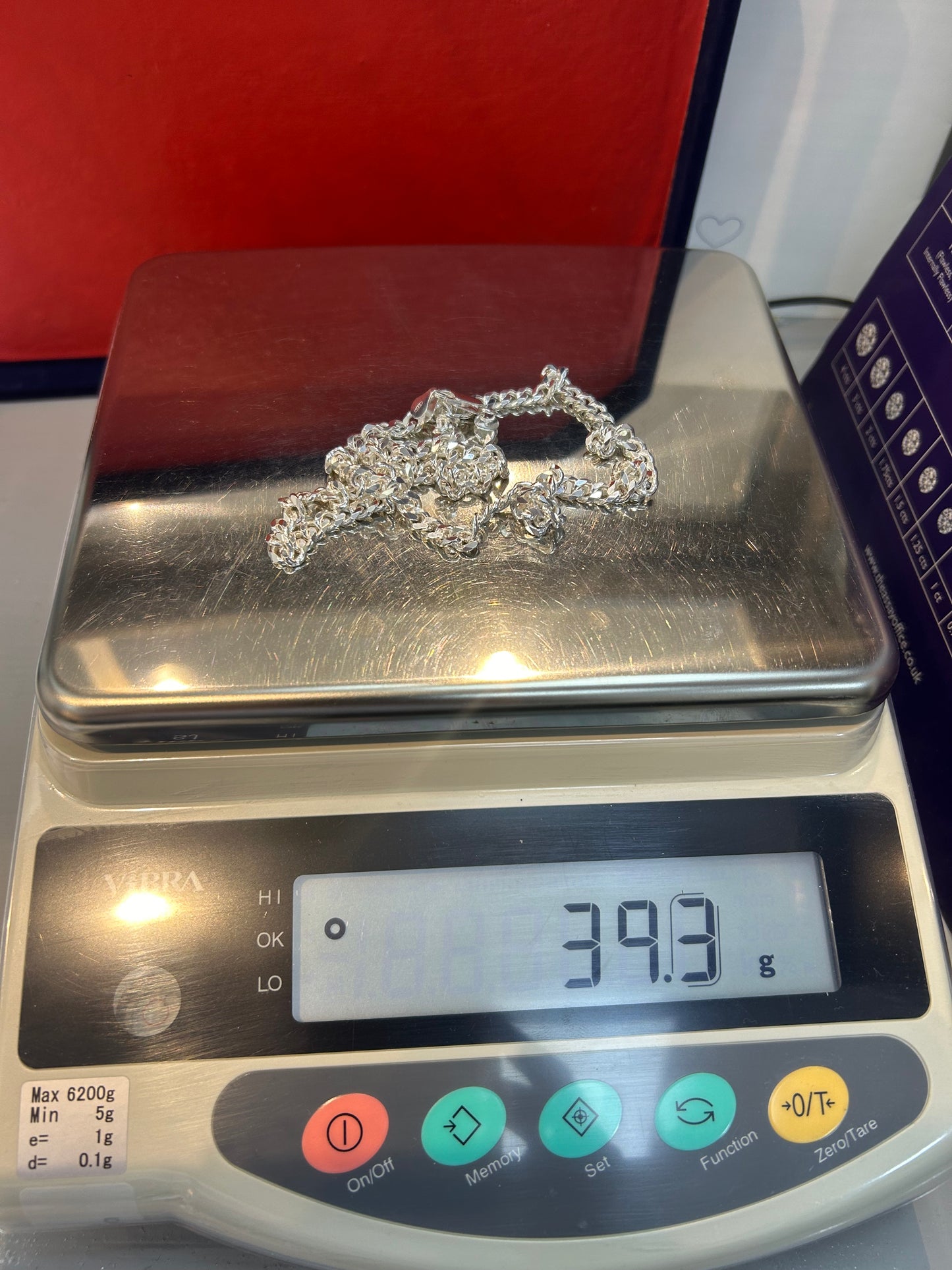 925 Silver Chain Curb 39.3 grams Hallmarked
