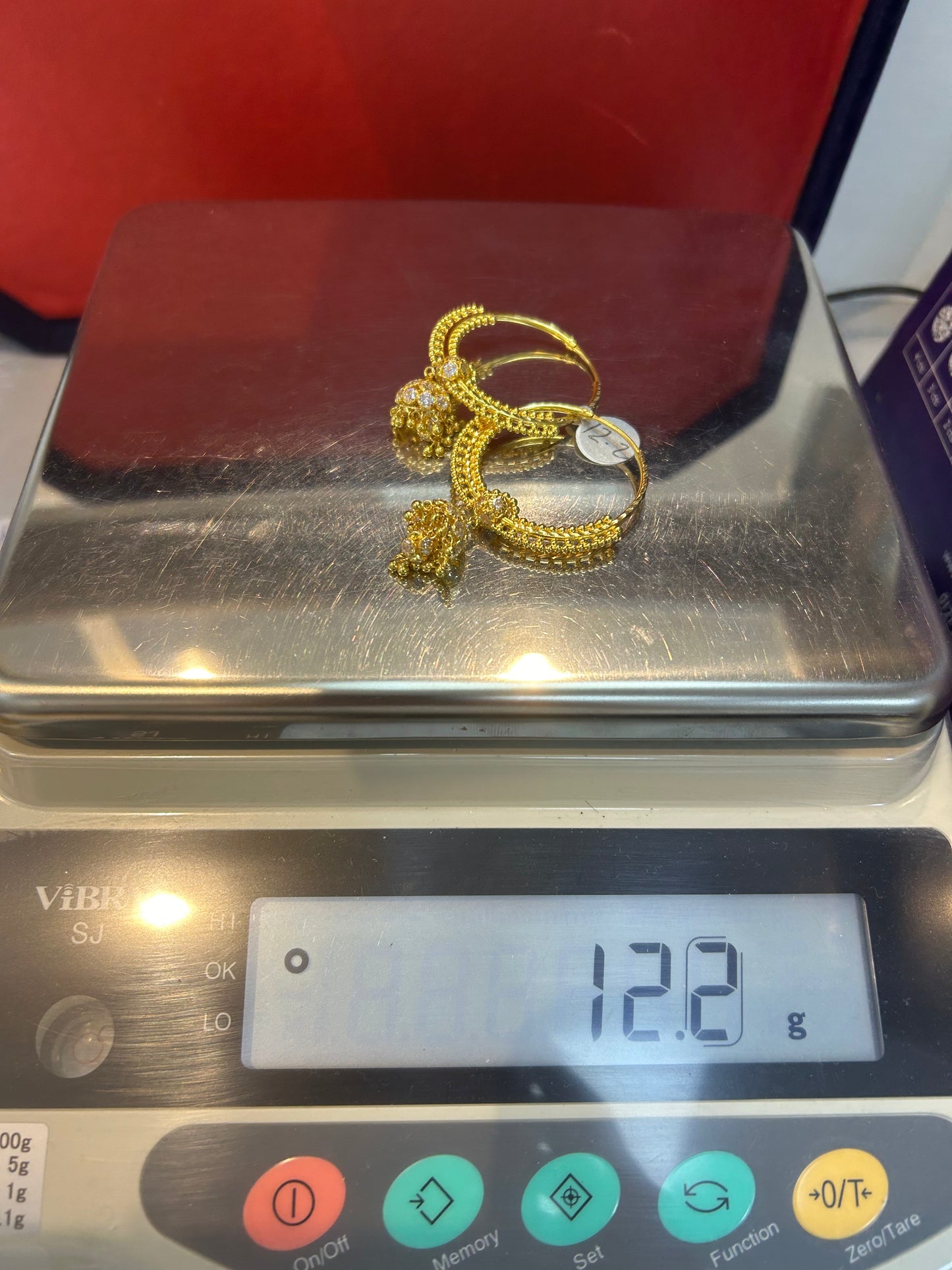 22ct Gold Earrings 12.2 grams Hallmarked