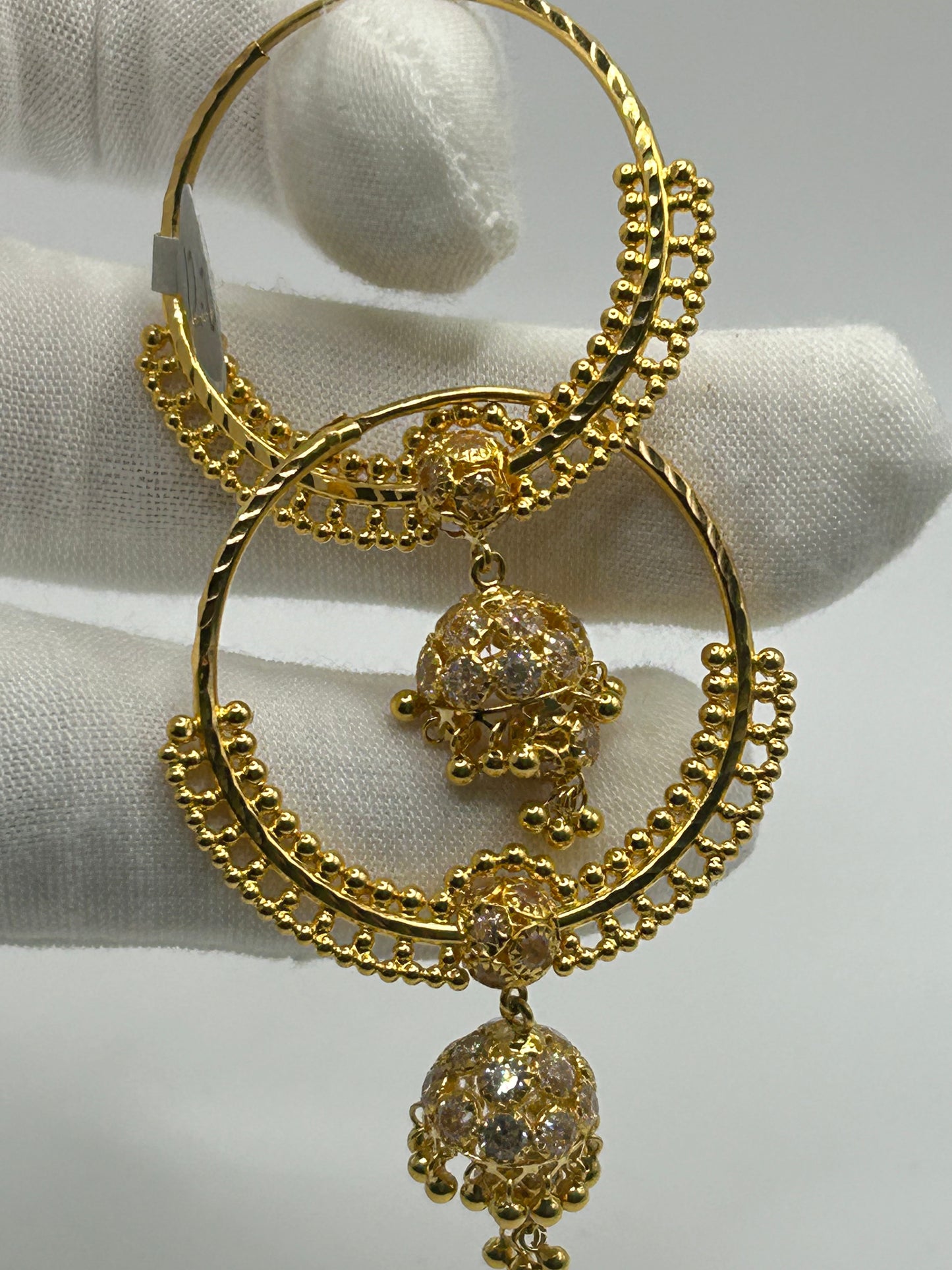 22ct Gold Earrings 12.2 grams Hallmarked