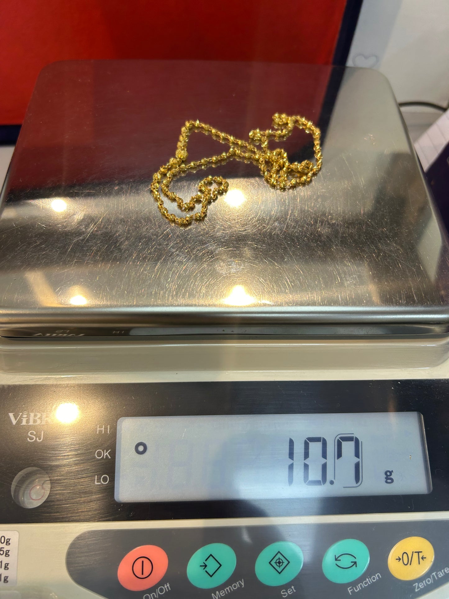 22ct Gold Mala Chain - 10.7 Grams, 20 Inches Hallmarked