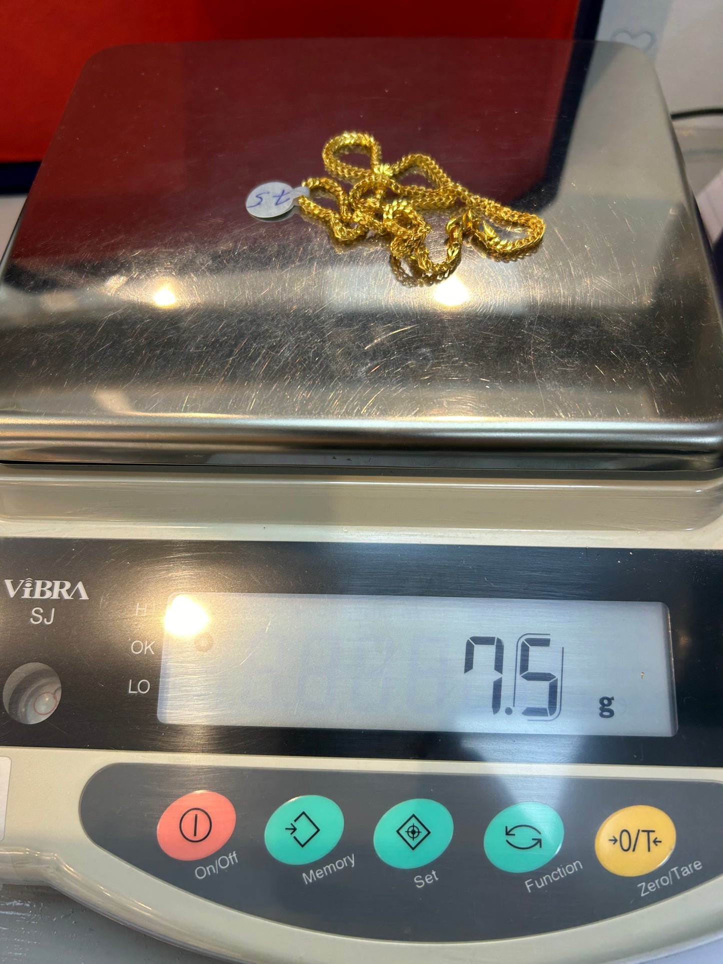 22ct Gold Franco Chain - 7.5 Grams, 16 Inches, Hallmarked