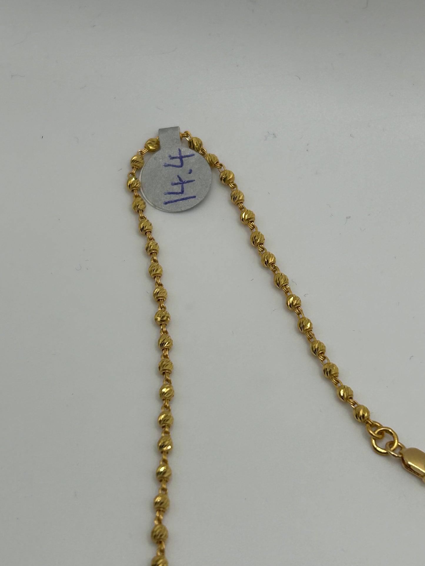22ct Gold Mala/ Chain 14.4 grams Hallmarked 22 inch