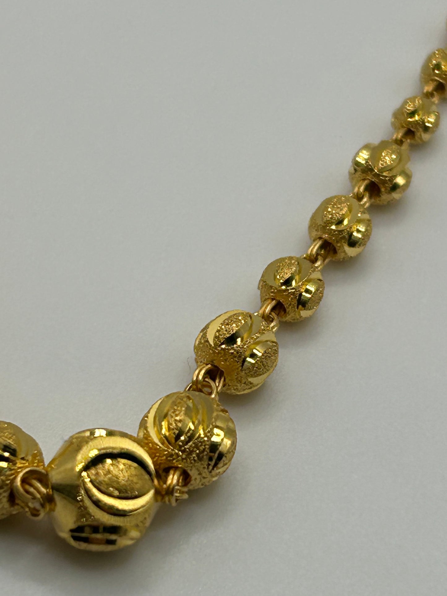 22ct Gold Mala/ Chain 14.4 grams Hallmarked 22 inch