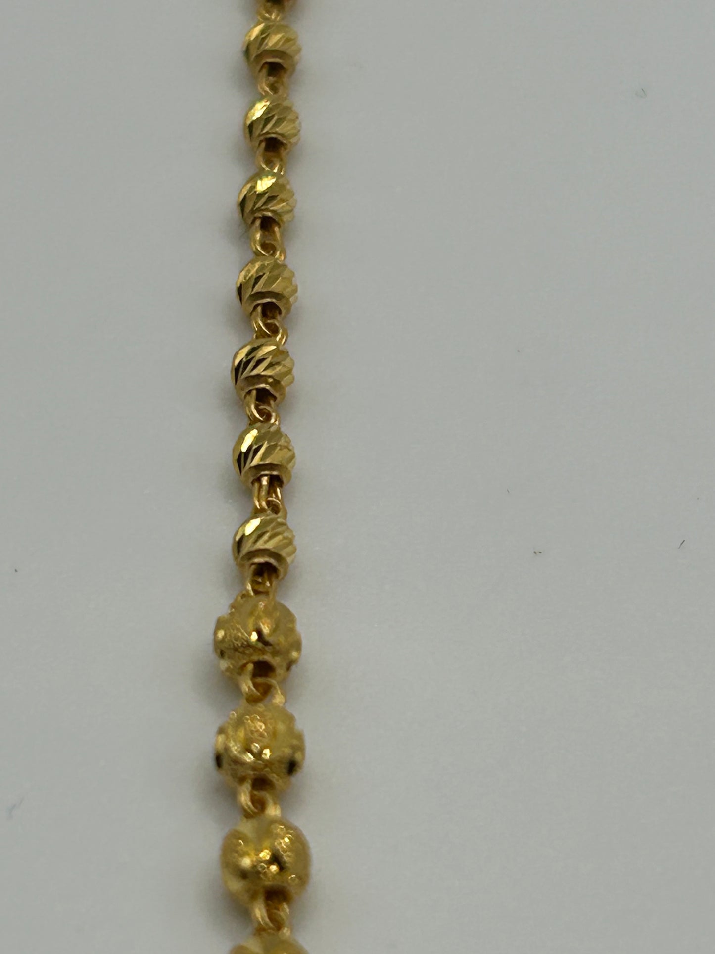 22ct Gold Mala/ Chain 14.4 grams Hallmarked 22 inch