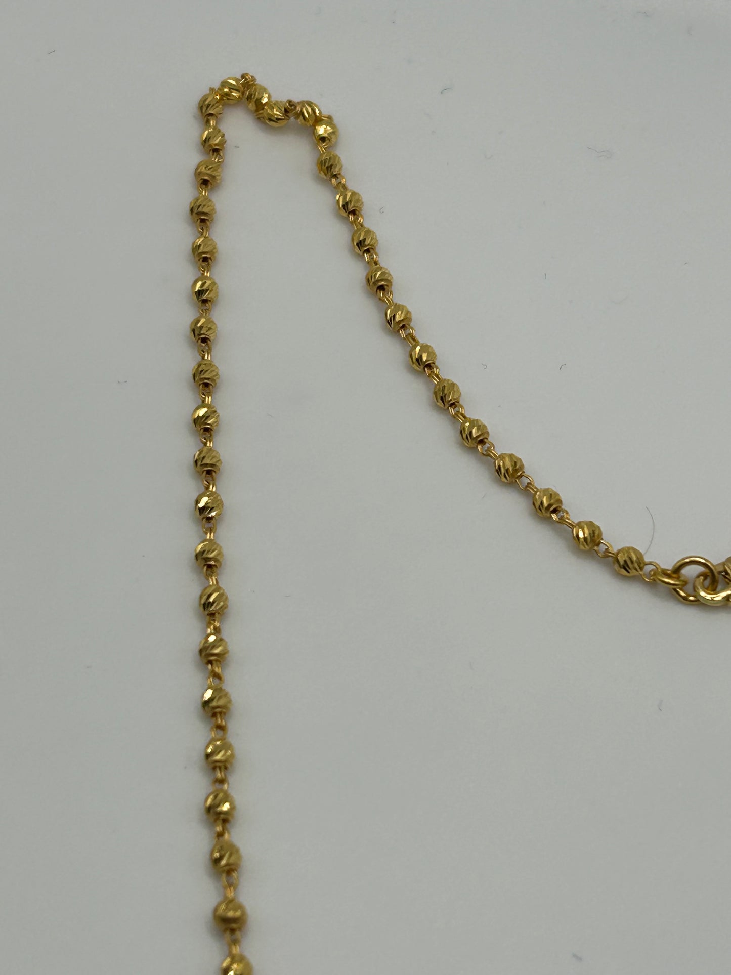 22ct Gold Mala Chain - 11.6 Grams, 20 Inches Hallmarked