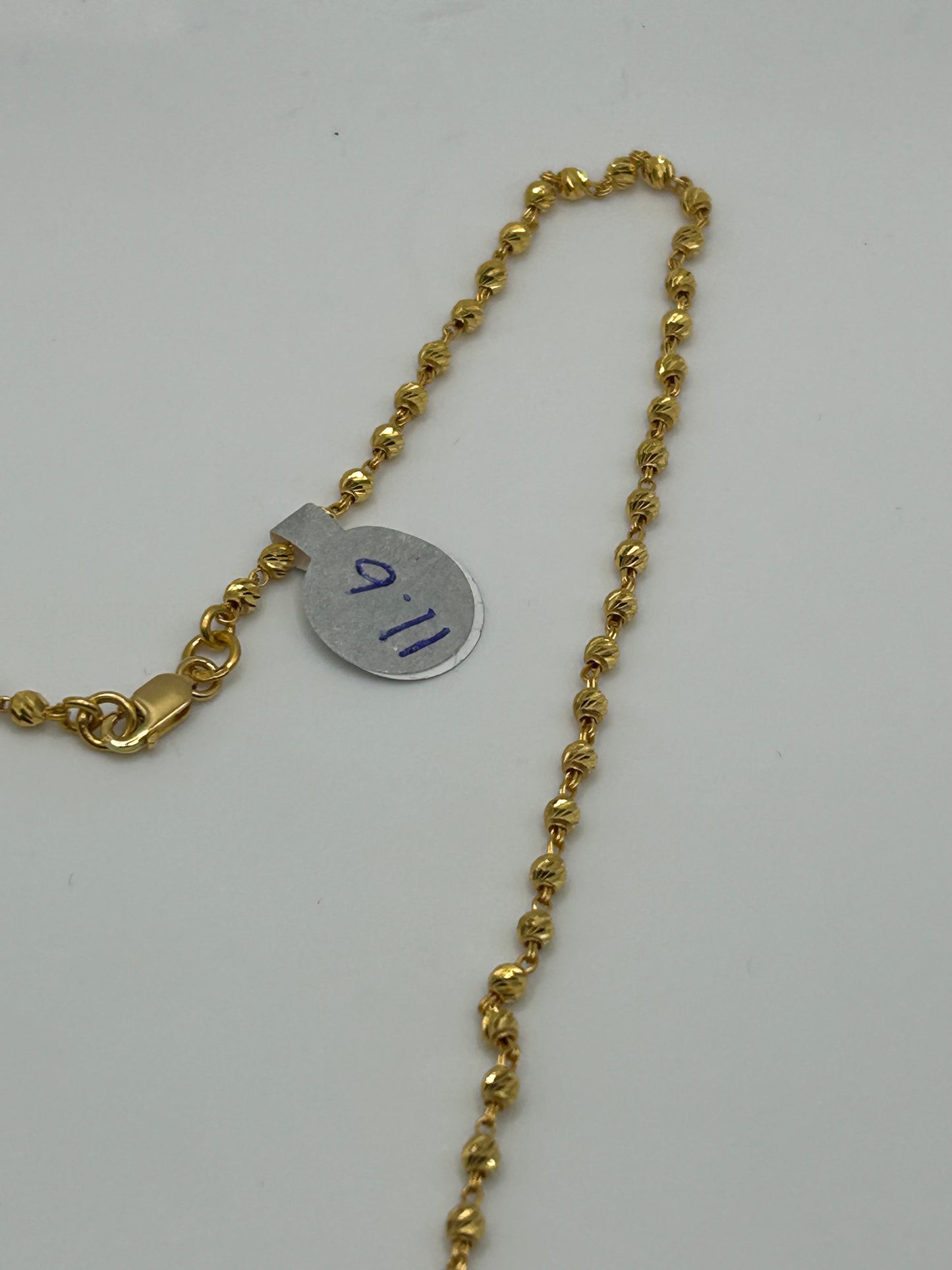 22ct Gold Mala Chain - 11.6 Grams, 20 Inches Hallmarked