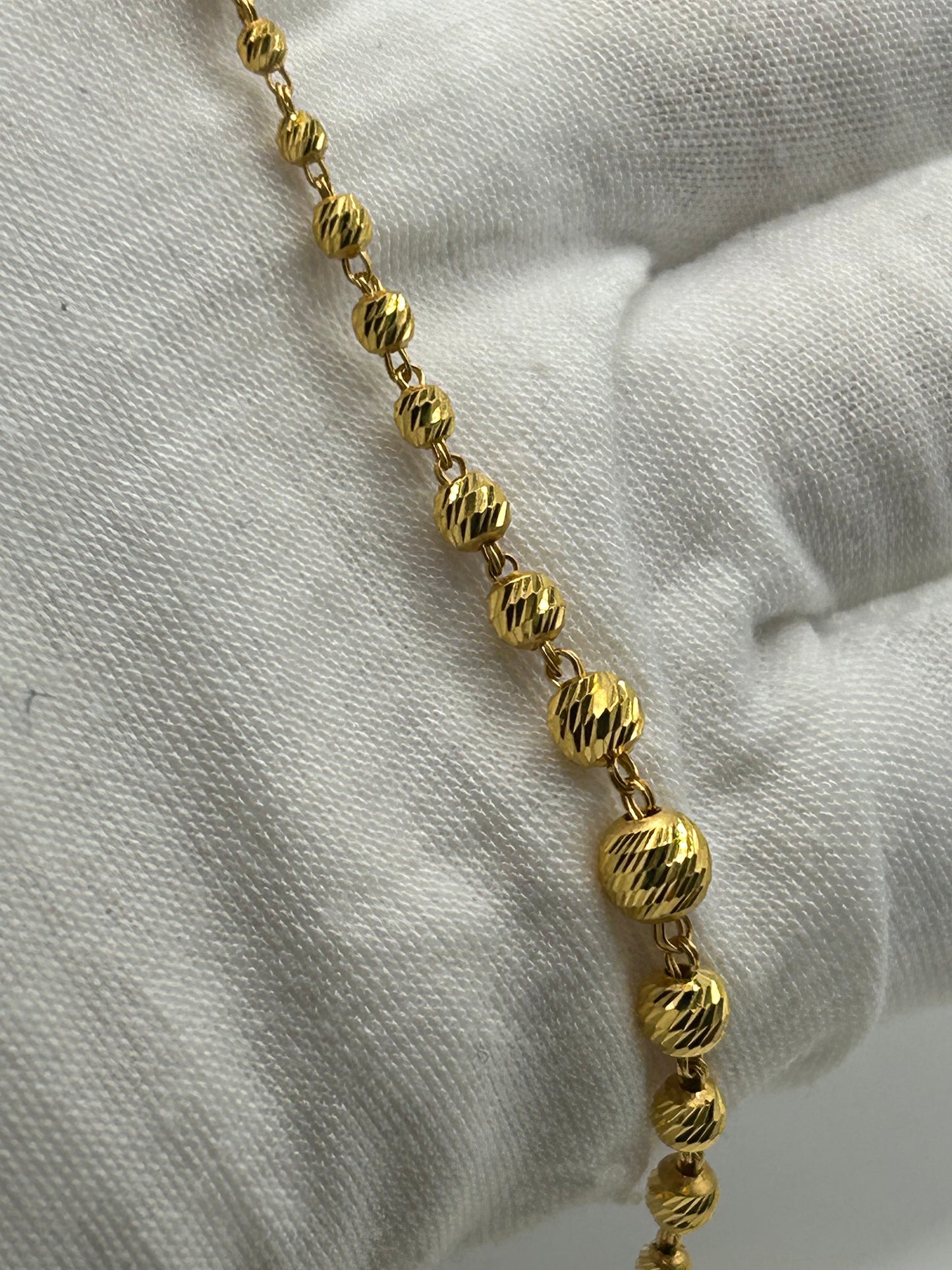 22ct Gold Mala Chain - 11.6 Grams, 20 Inches Hallmarked