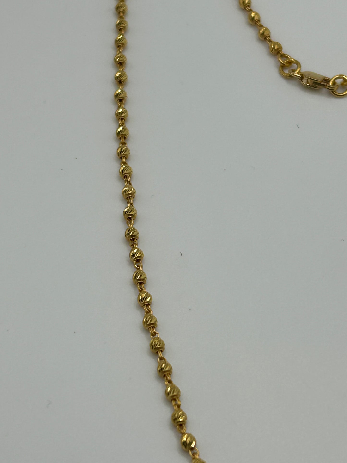 22ct Gold Mala Chain - 10.6 Grams, 20 Inches Hallmarked