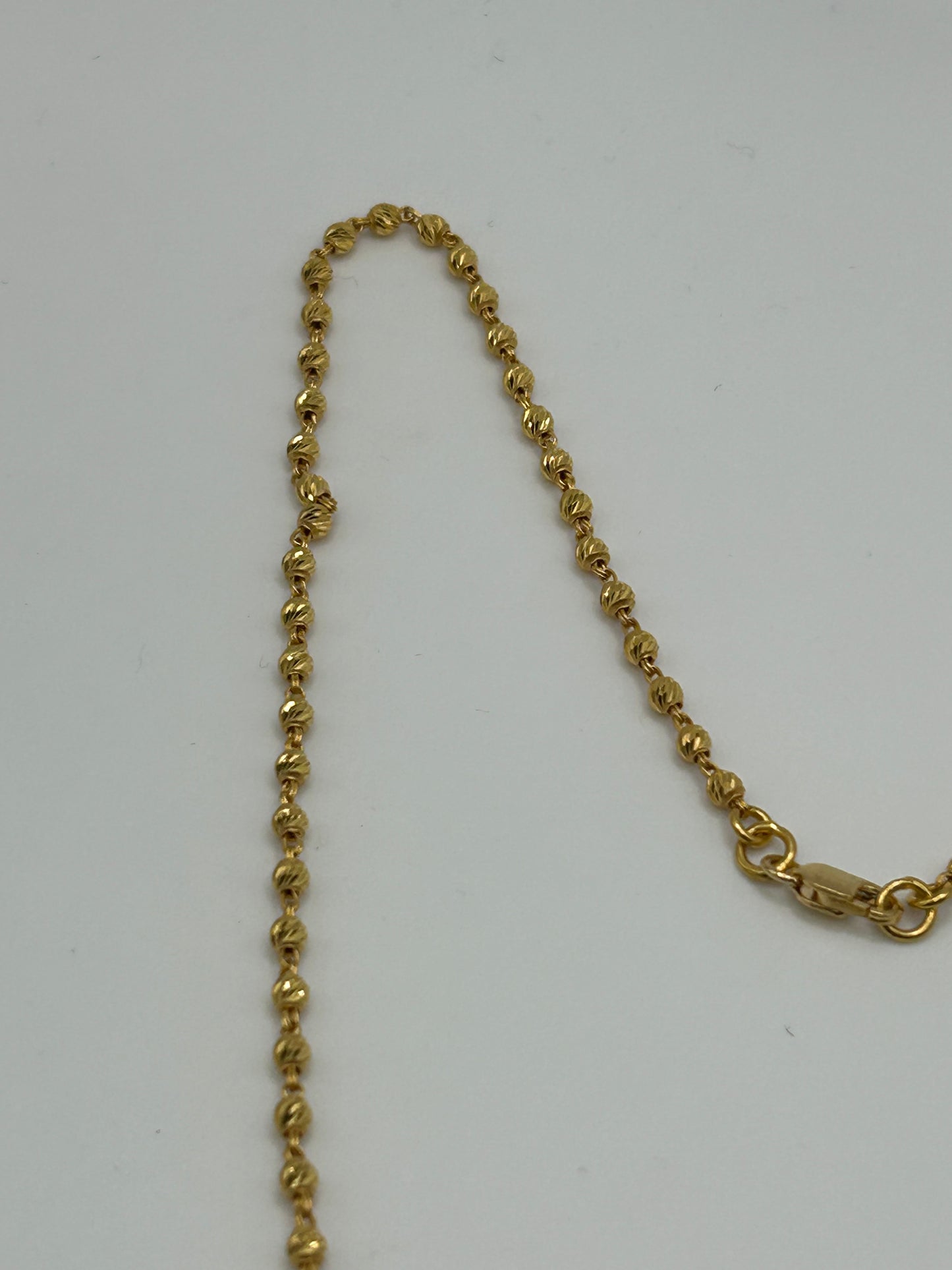 22ct Gold Mala Chain - 10.6 Grams, 20 Inches Hallmarked