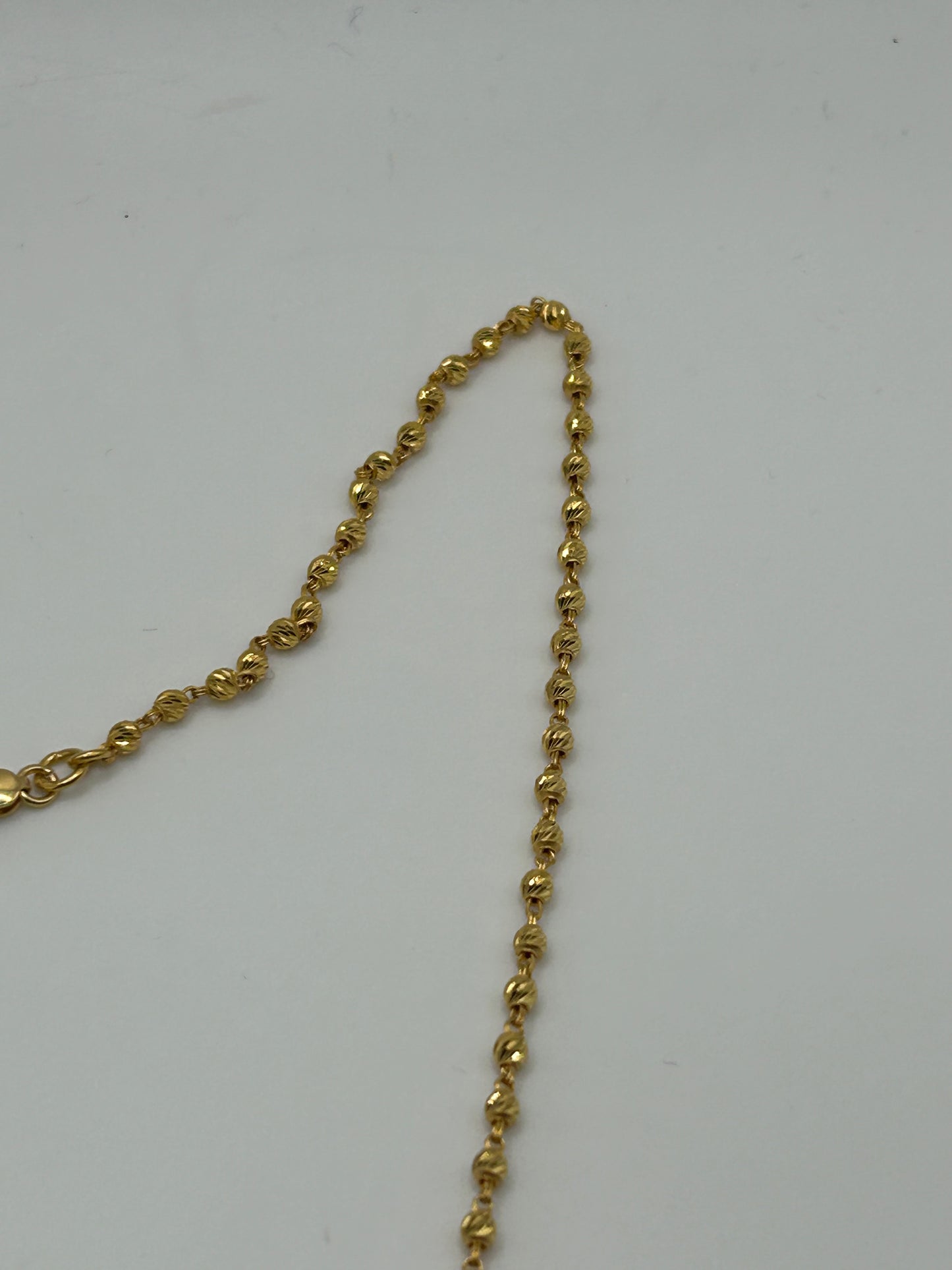 22ct Gold Mala Chain - 10.7 Grams, 20 Inches Hallmarked