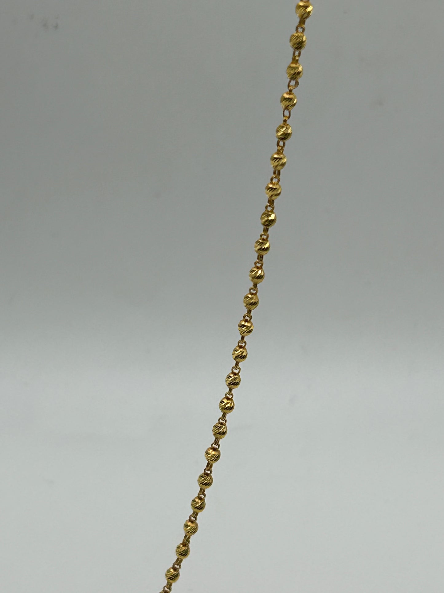 22ct Gold Mala Chain - 10.7 Grams, 20 Inches Hallmarked