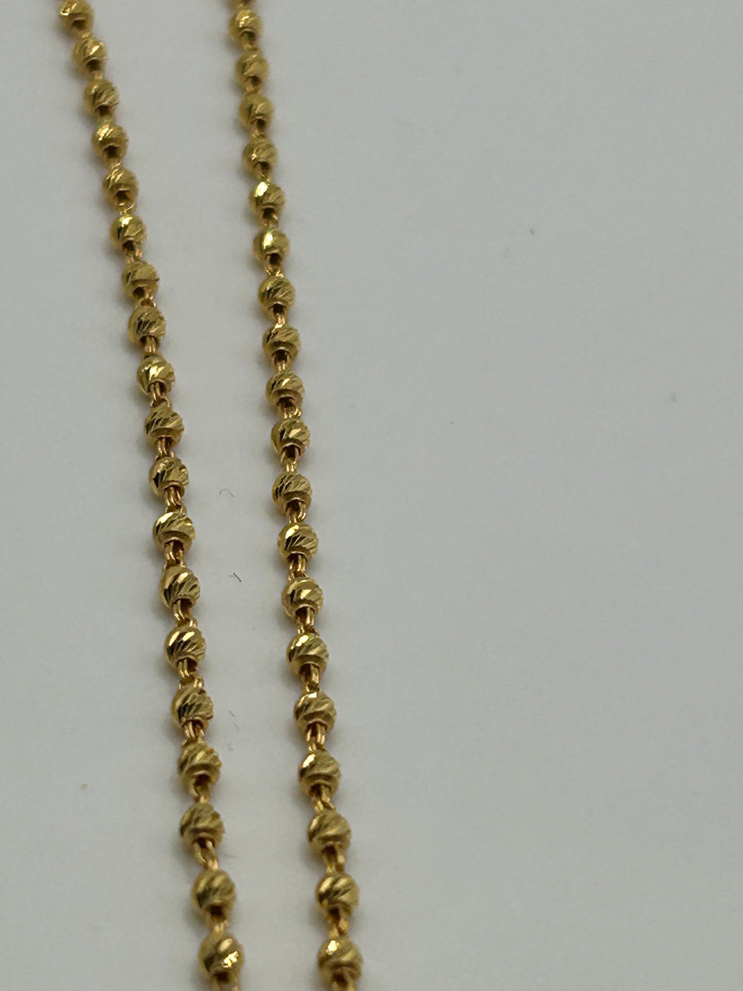 22ct Gold Mala Chain - 10.7 Grams, 20 Inches Hallmarked