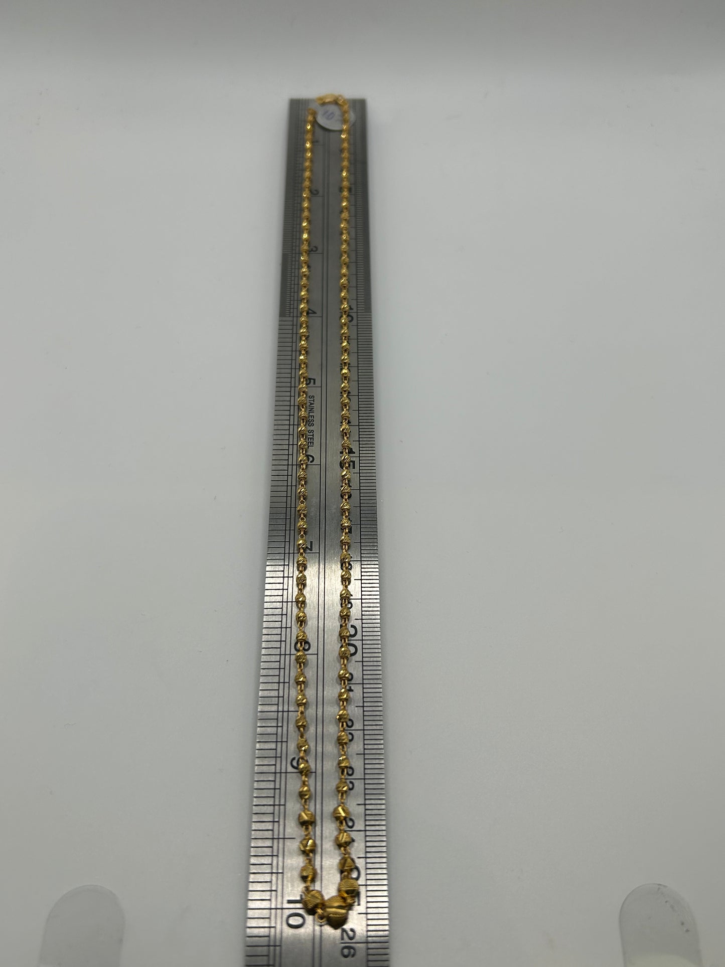 22ct Gold Mala Chain - 10.7 Grams, 20 Inches Hallmarked