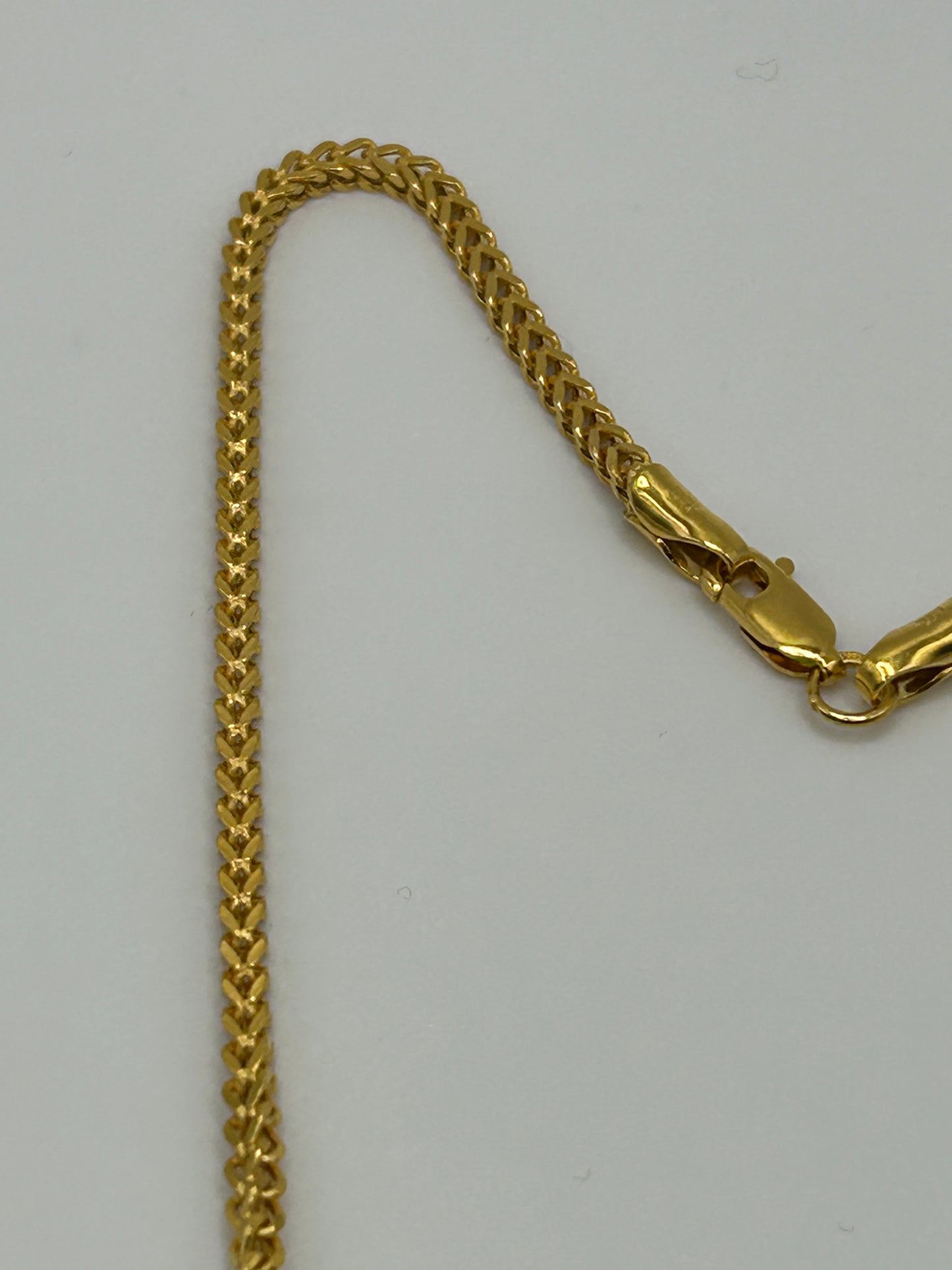 22ct Gold Franco Chain - 7.5 Grams, 16 Inches, Hallmarked