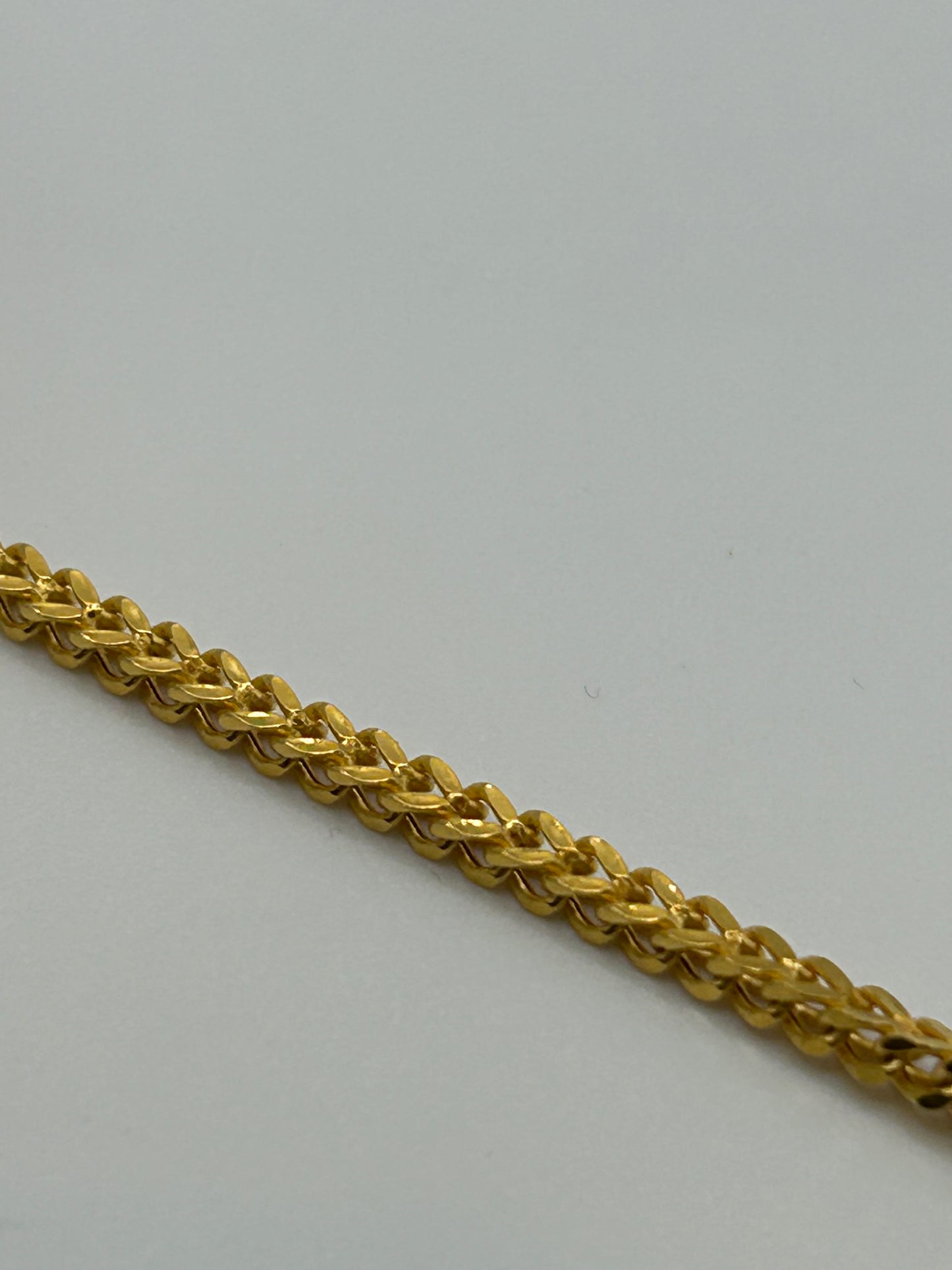 22ct Gold Franco Chain - 7.5 Grams, 16 Inches, Hallmarked