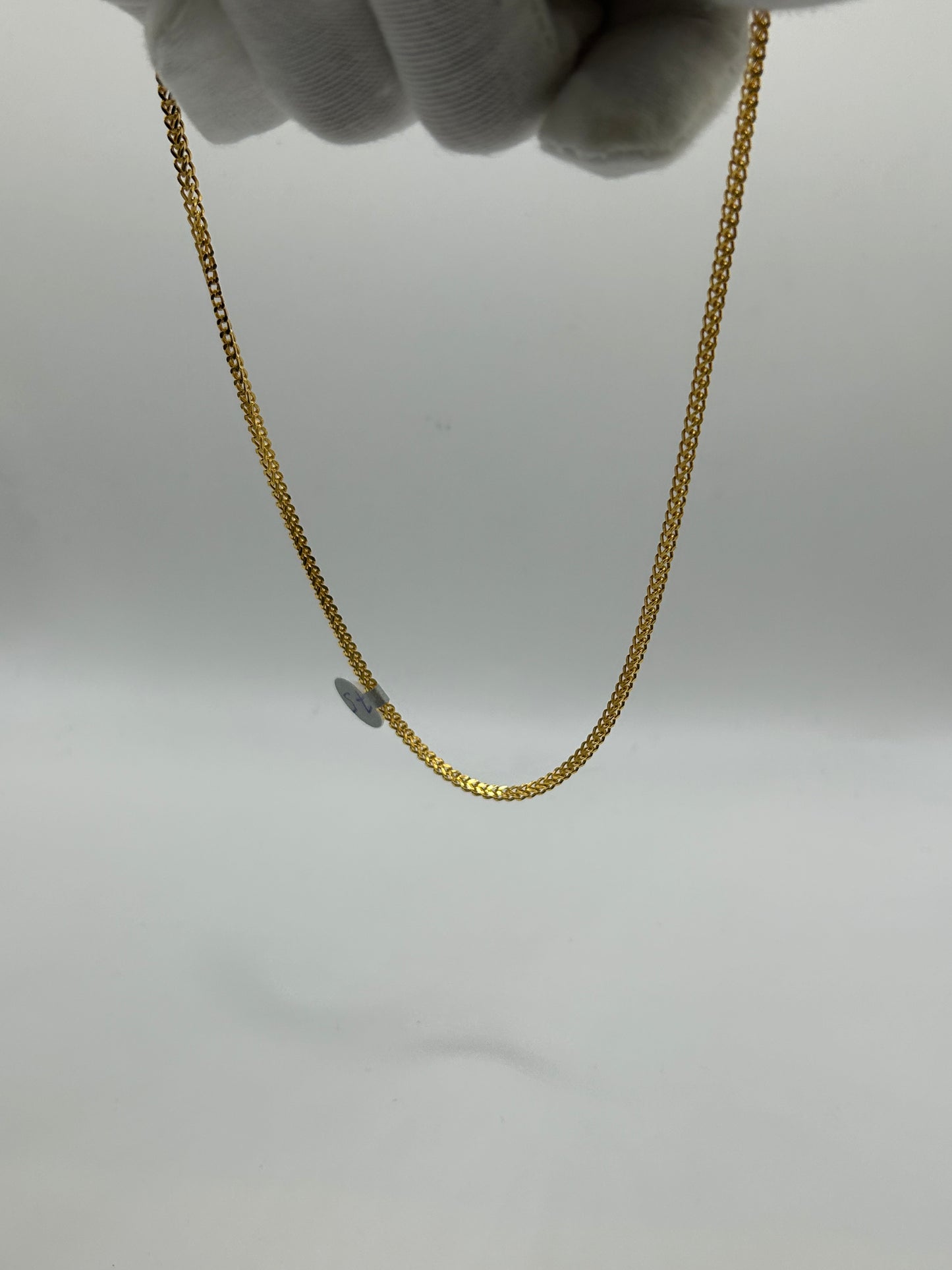 22ct Gold Franco Chain - 7.5 Grams, 16 Inches, Hallmarked