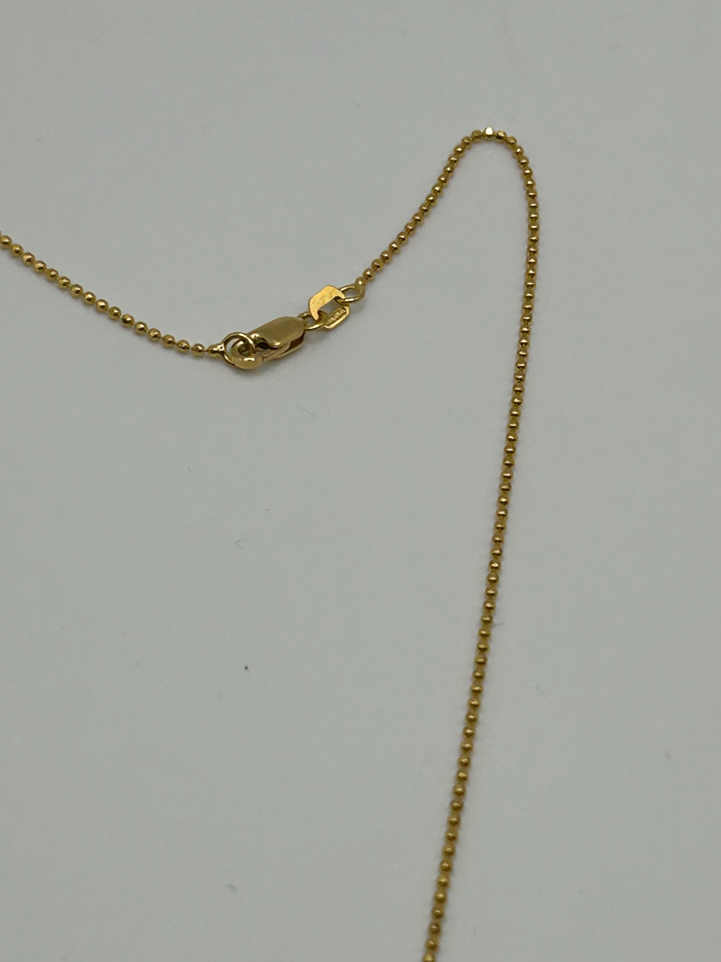22ct Gold Ball Design Chain - 3.8 Grams, 18 Inches, Hallmarked