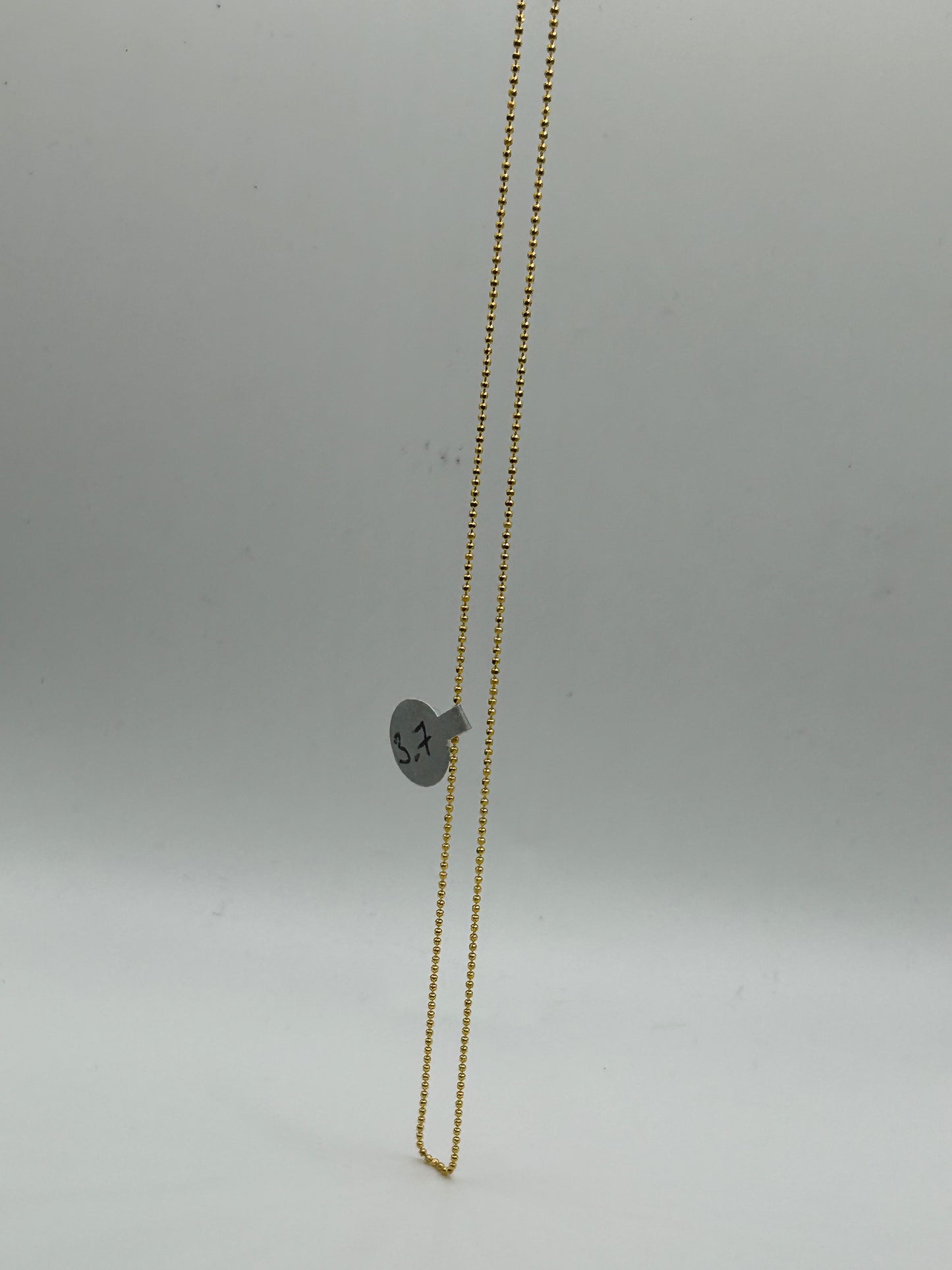22ct Gold Ball Design Chain - 3.8 Grams, 18 Inches, Hallmarked
