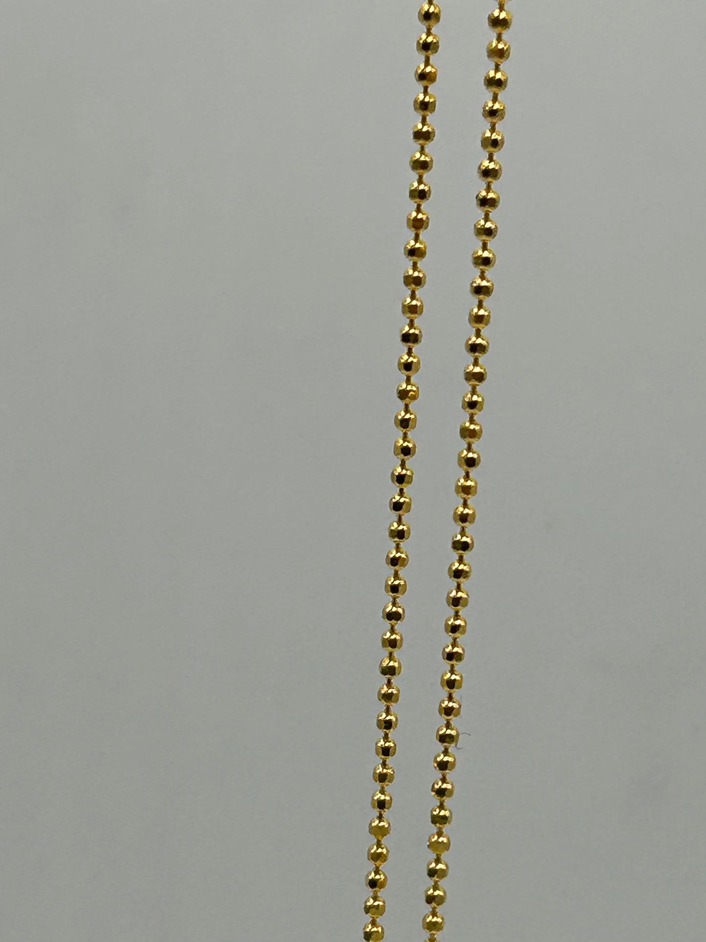 22ct Gold Ball Design Chain - 3.8 Grams, 18 Inches, Hallmarked