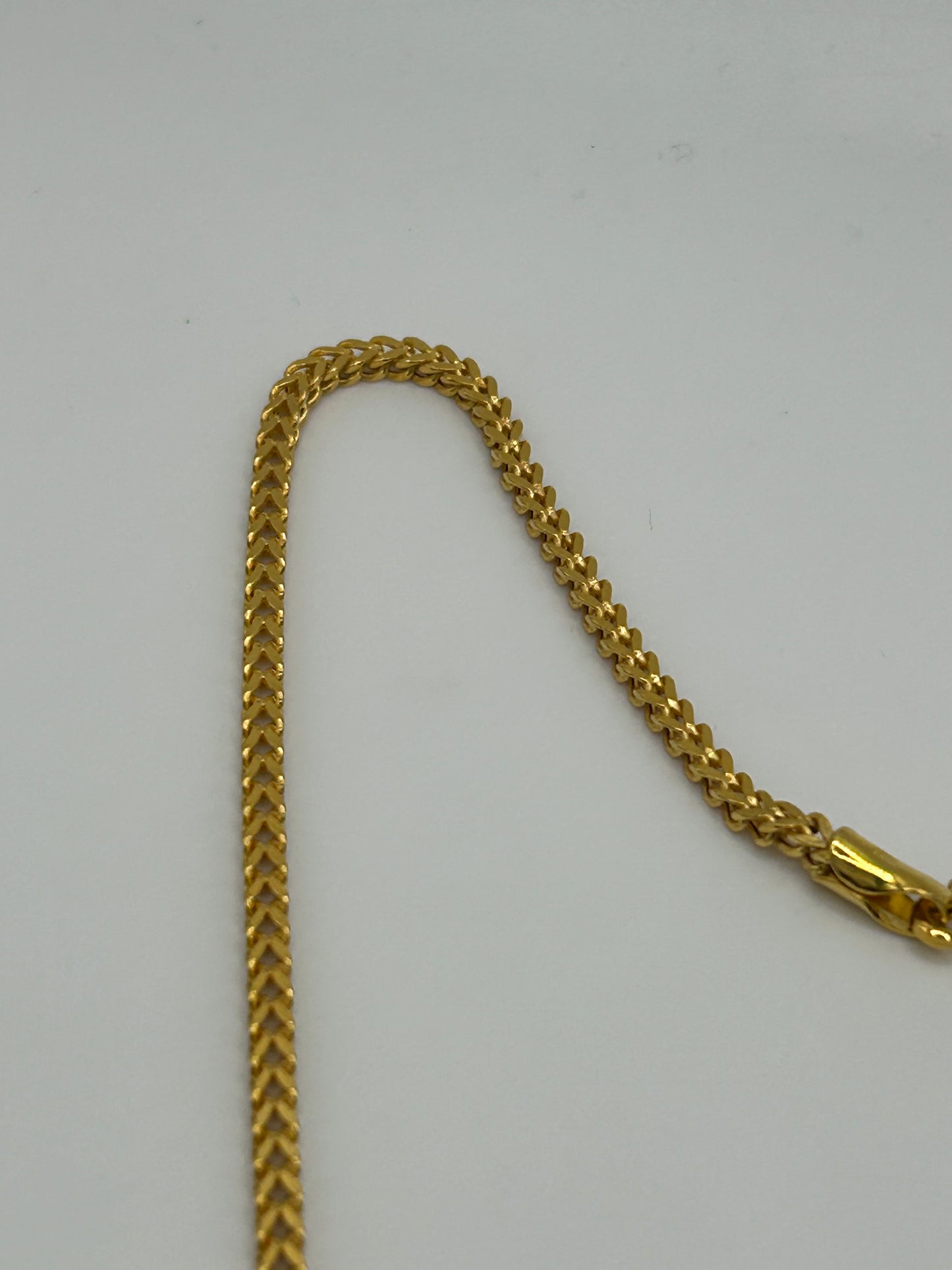 22ct Gold Franco Chain - 8.9 Grams, 20 Inches, Hallmarked