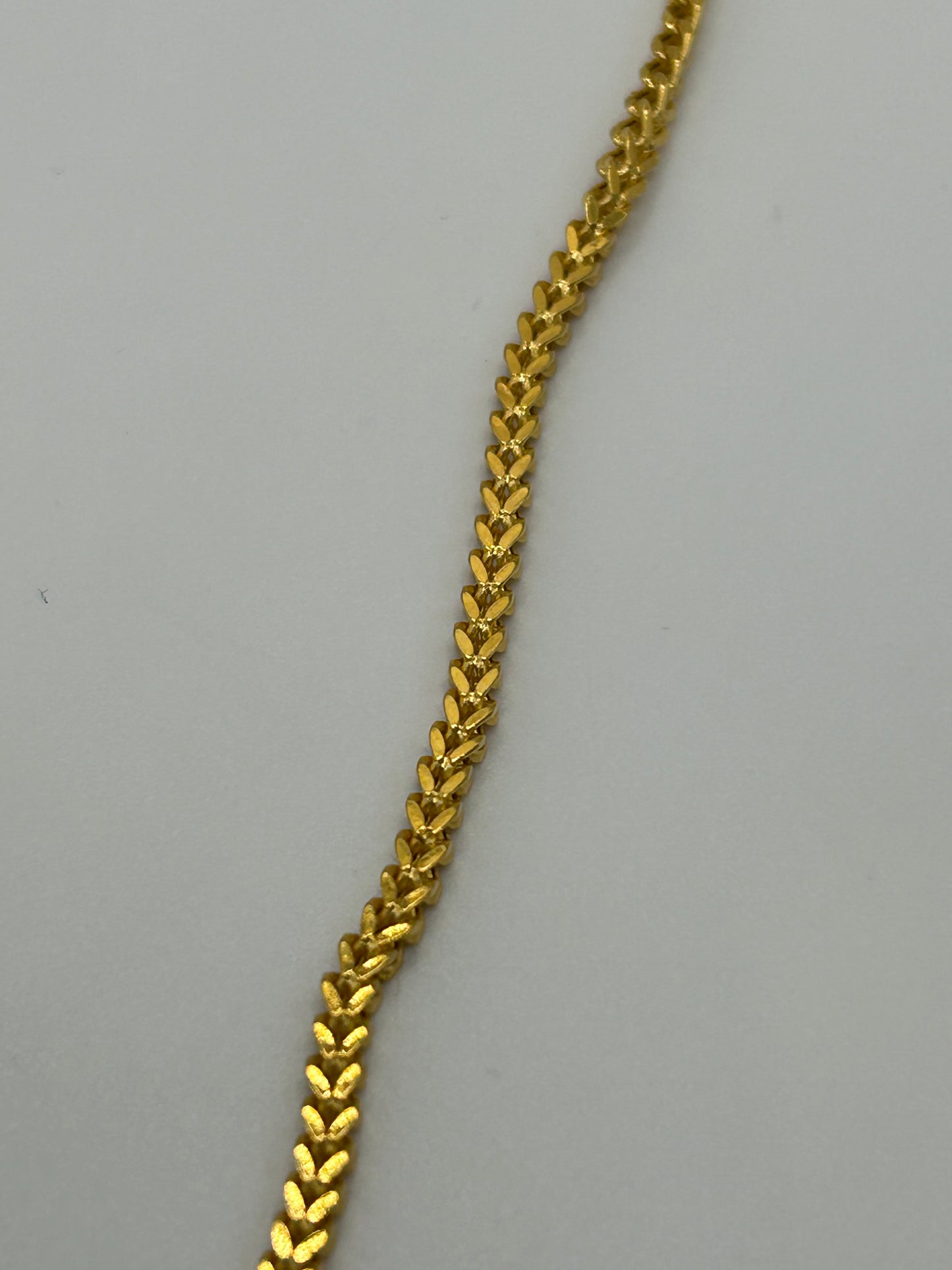 22ct Gold Franco Chain - 8.9 Grams, 20 Inches, Hallmarked