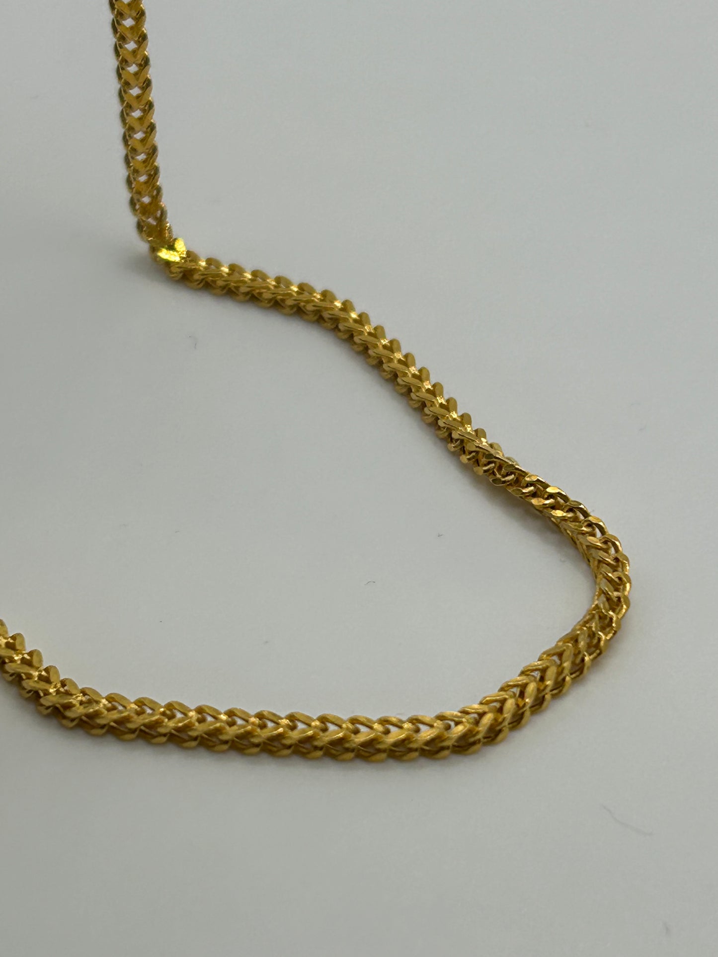 22ct Gold Franco Chain - 8.9 Grams, 20 Inches, Hallmarked