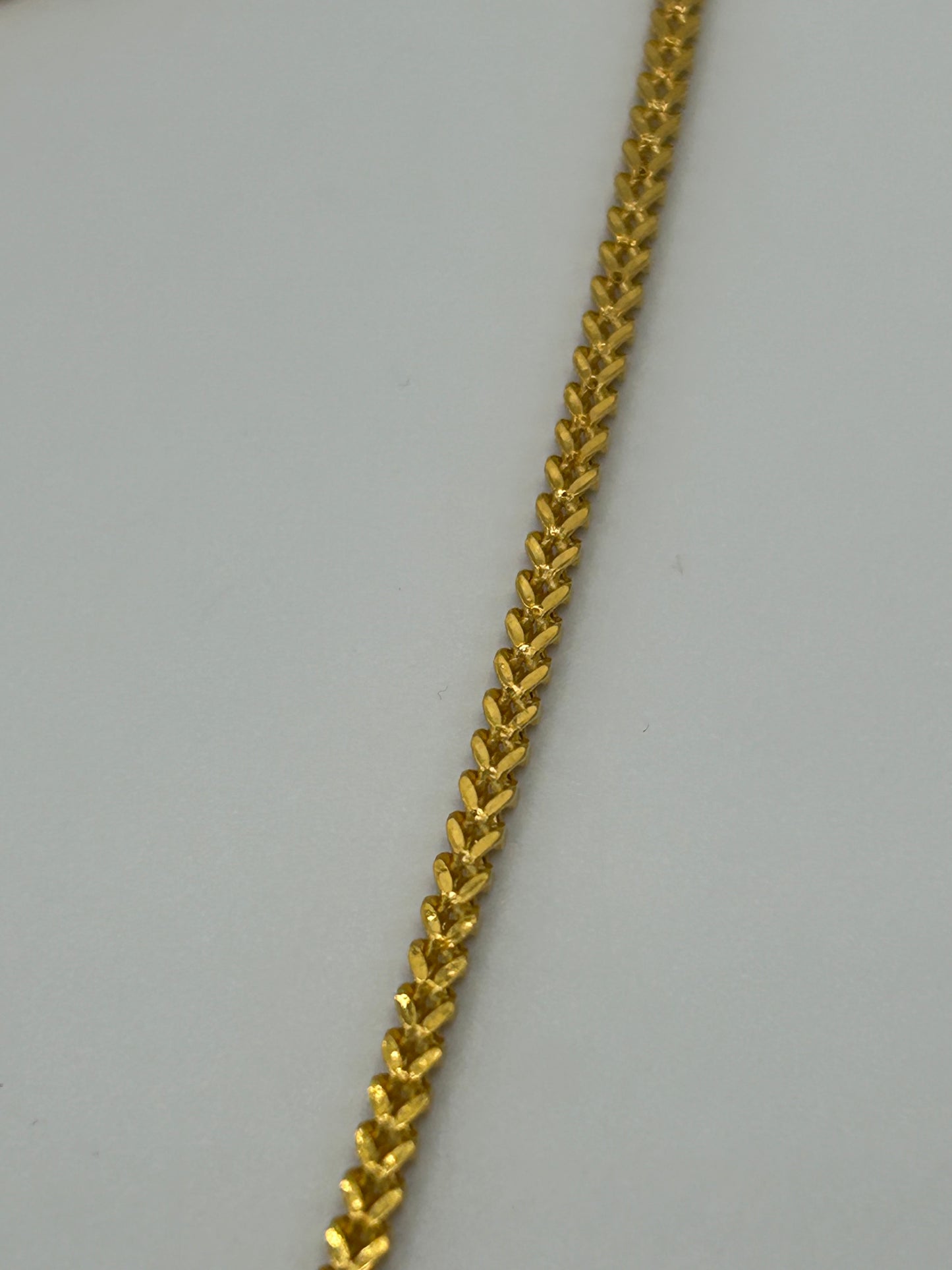 22ct Gold Franco Chain - 8.3 Grams, 18 Inches, Hallmarked