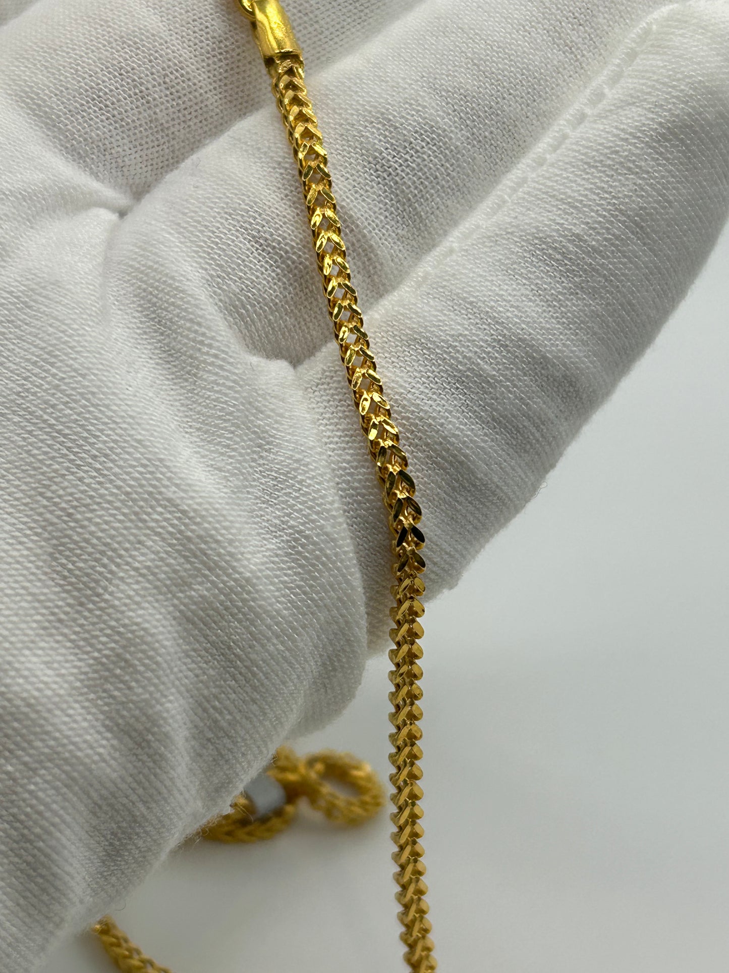 22ct Gold Franco Chain - 8.3 Grams, 18 Inches, Hallmarked