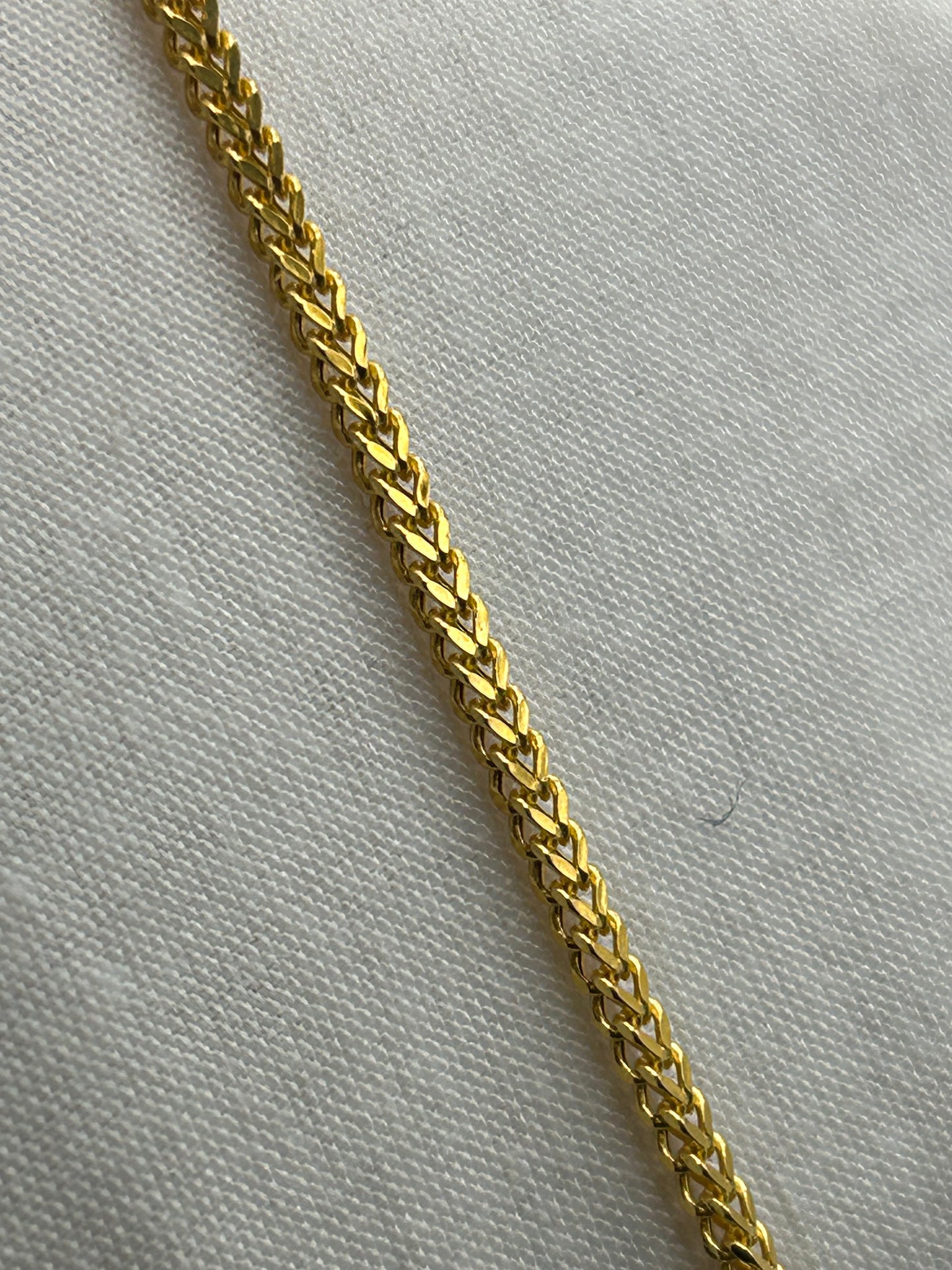 22ct Gold Franco Chain - 8.3 Grams, 18 Inches, Hallmarked