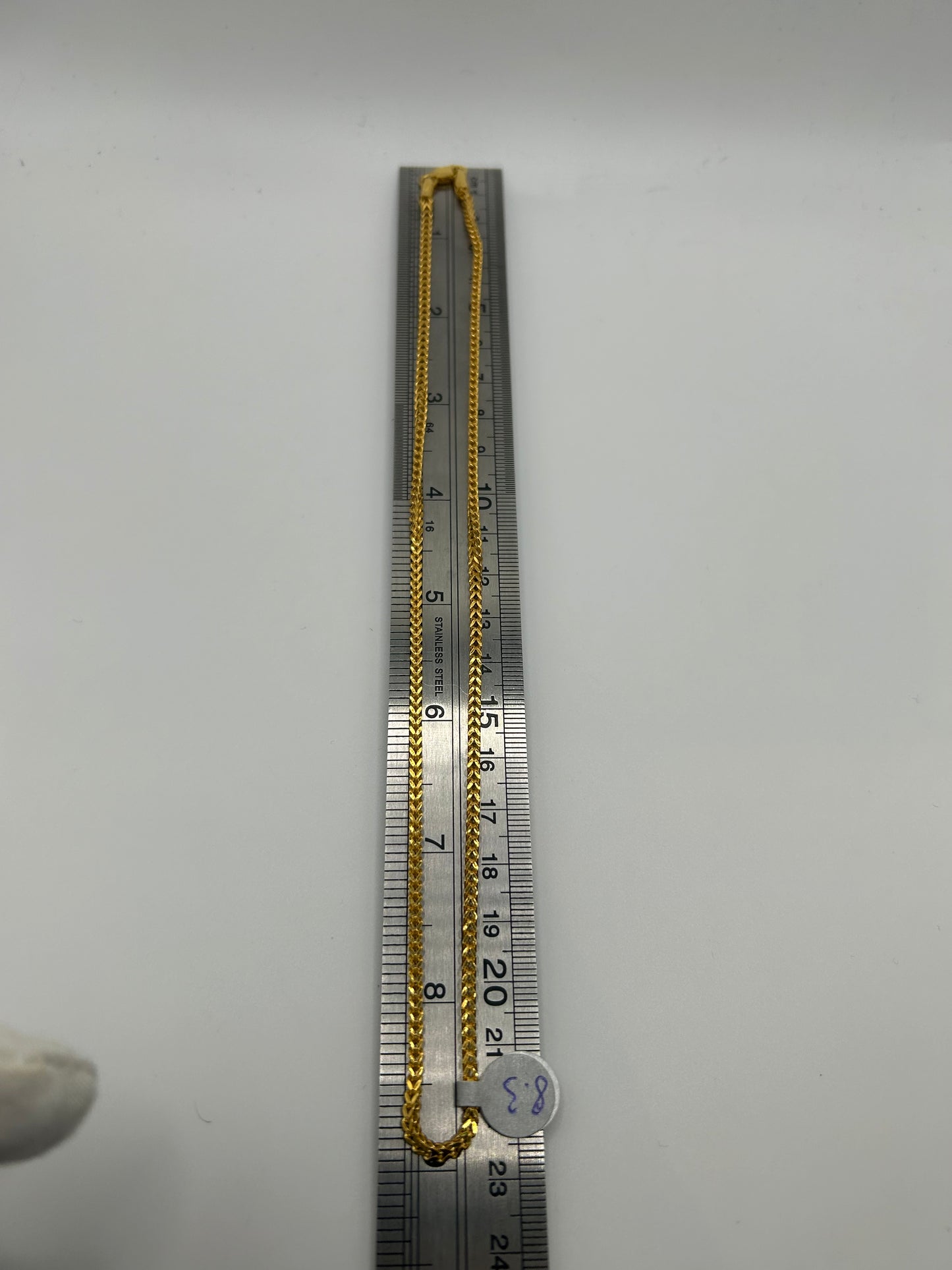 22ct Gold Franco Chain - 8.3 Grams, 18 Inches, Hallmarked