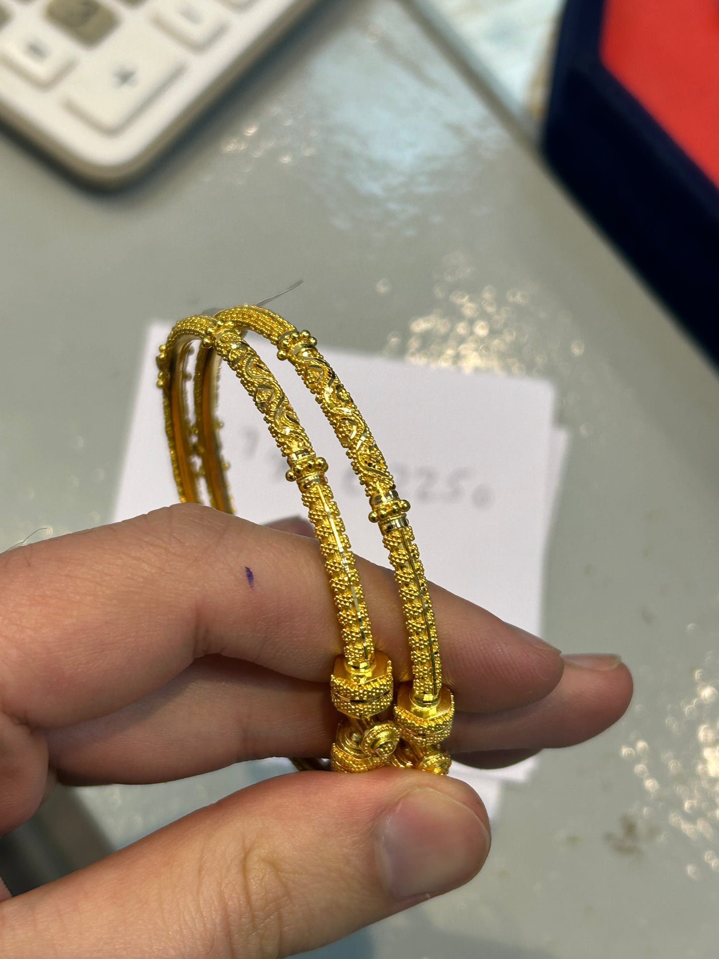22ct Gold Bangles Screw On 23.6 grams