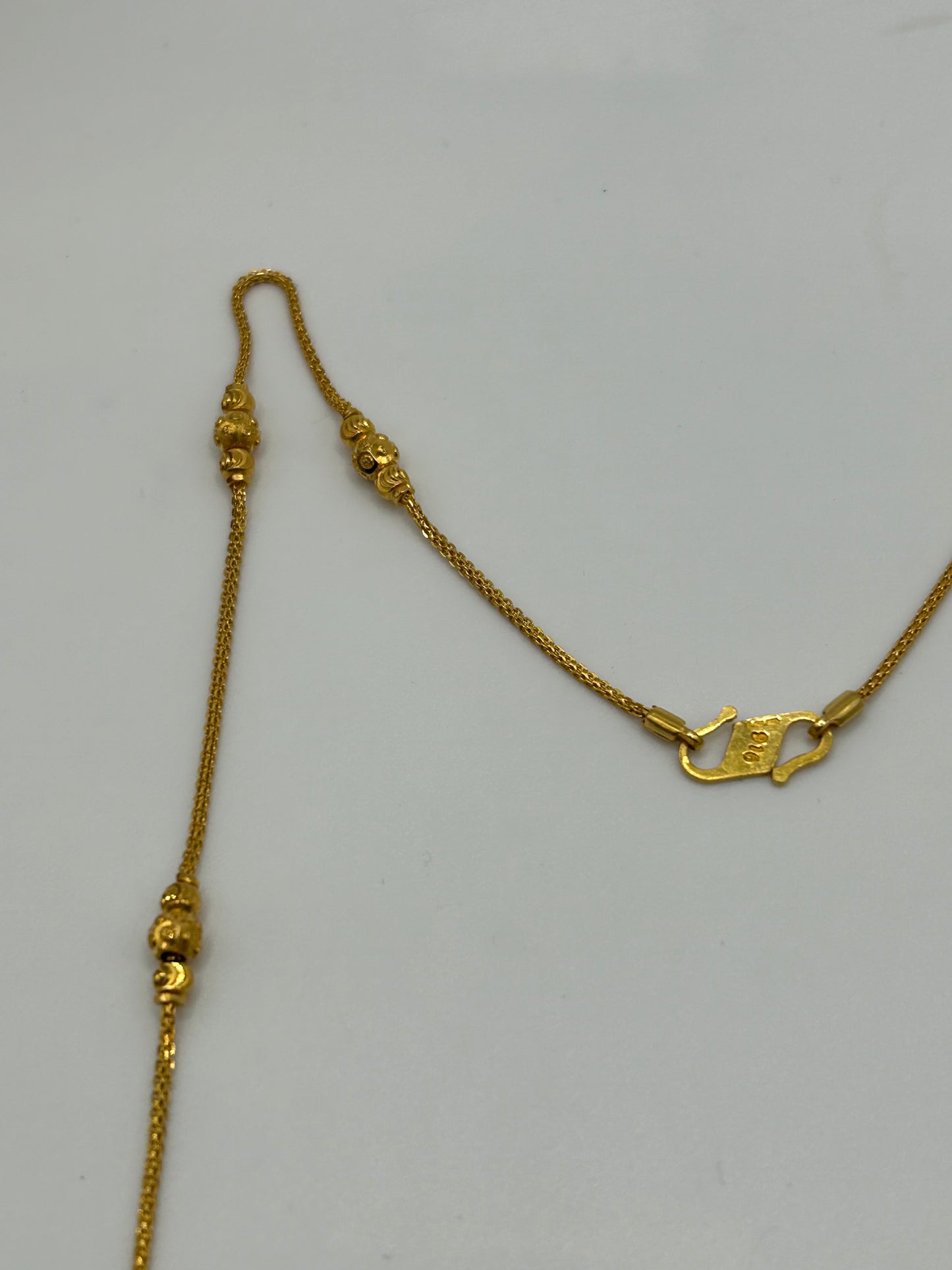 22ct Gold Chain/Necklace 7.7 grams Hallmarked 20 inch