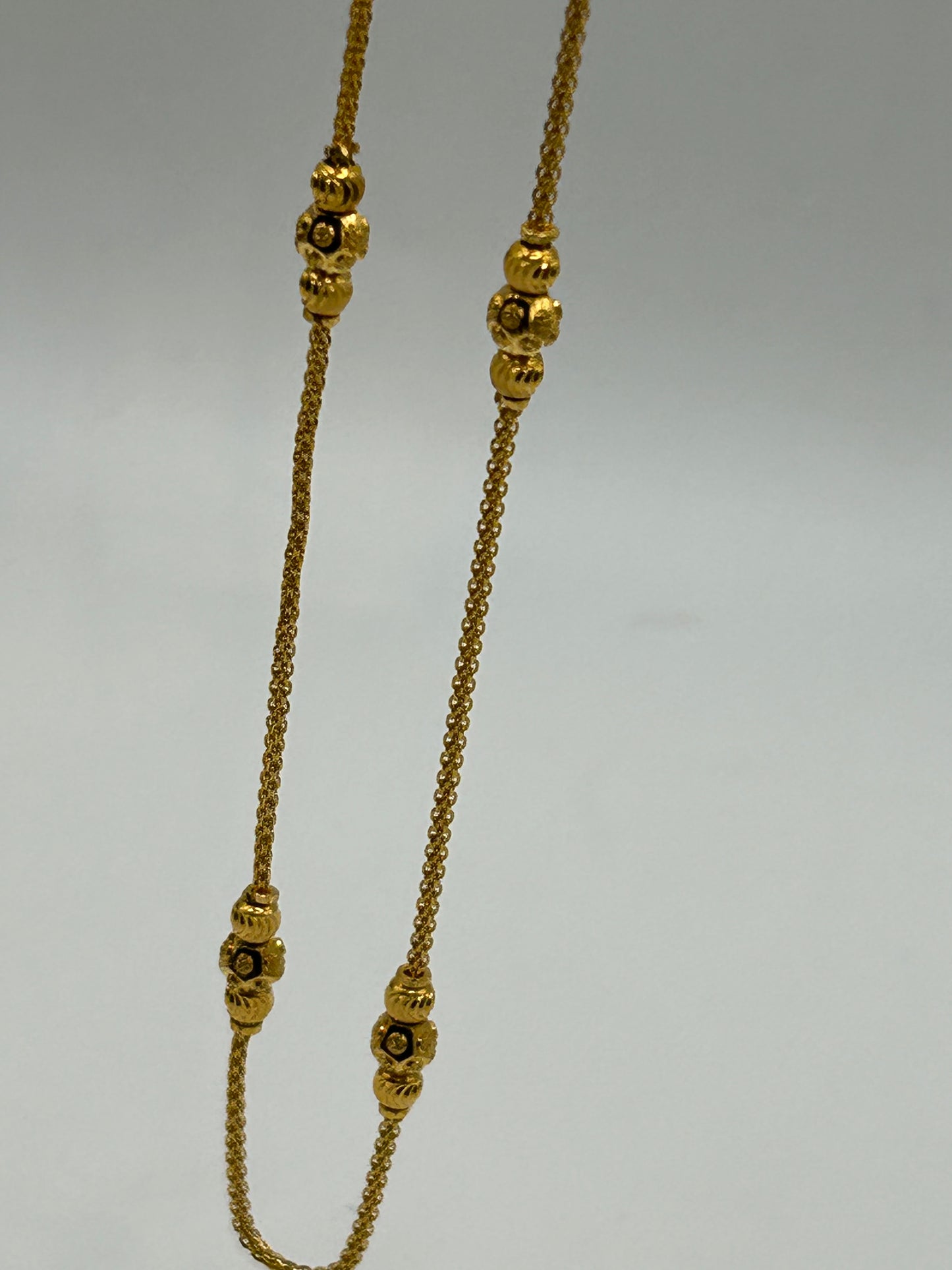 22ct Gold Chain/Necklace 7.7 grams Hallmarked 20 inch