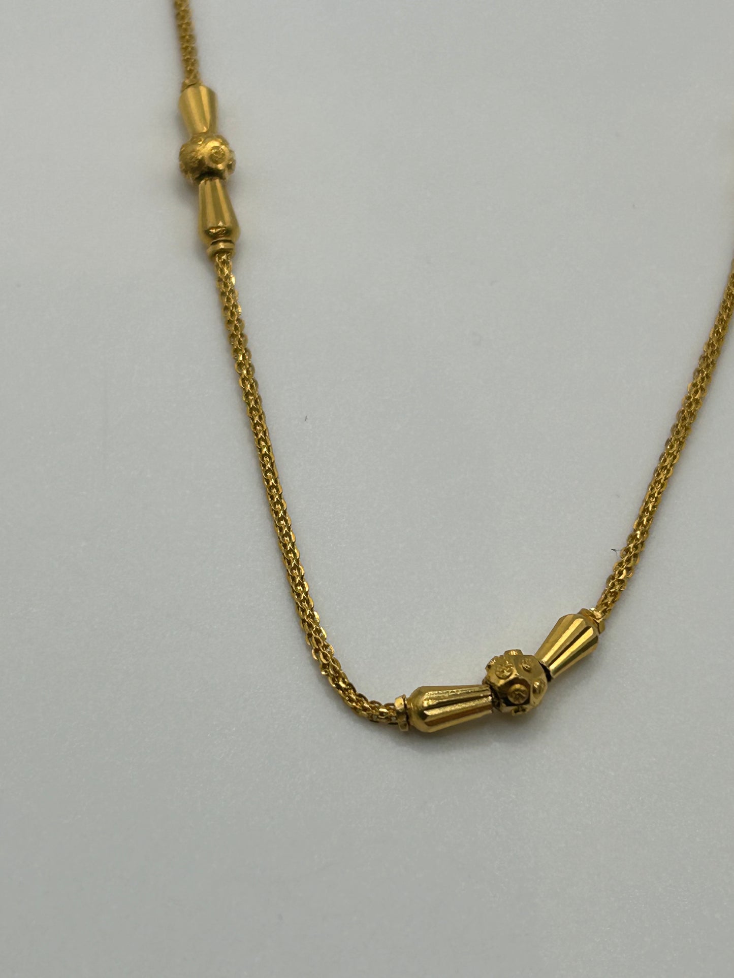 22ct Gold Chain/Necklace 7.9 grams Hallmarked 20 inch