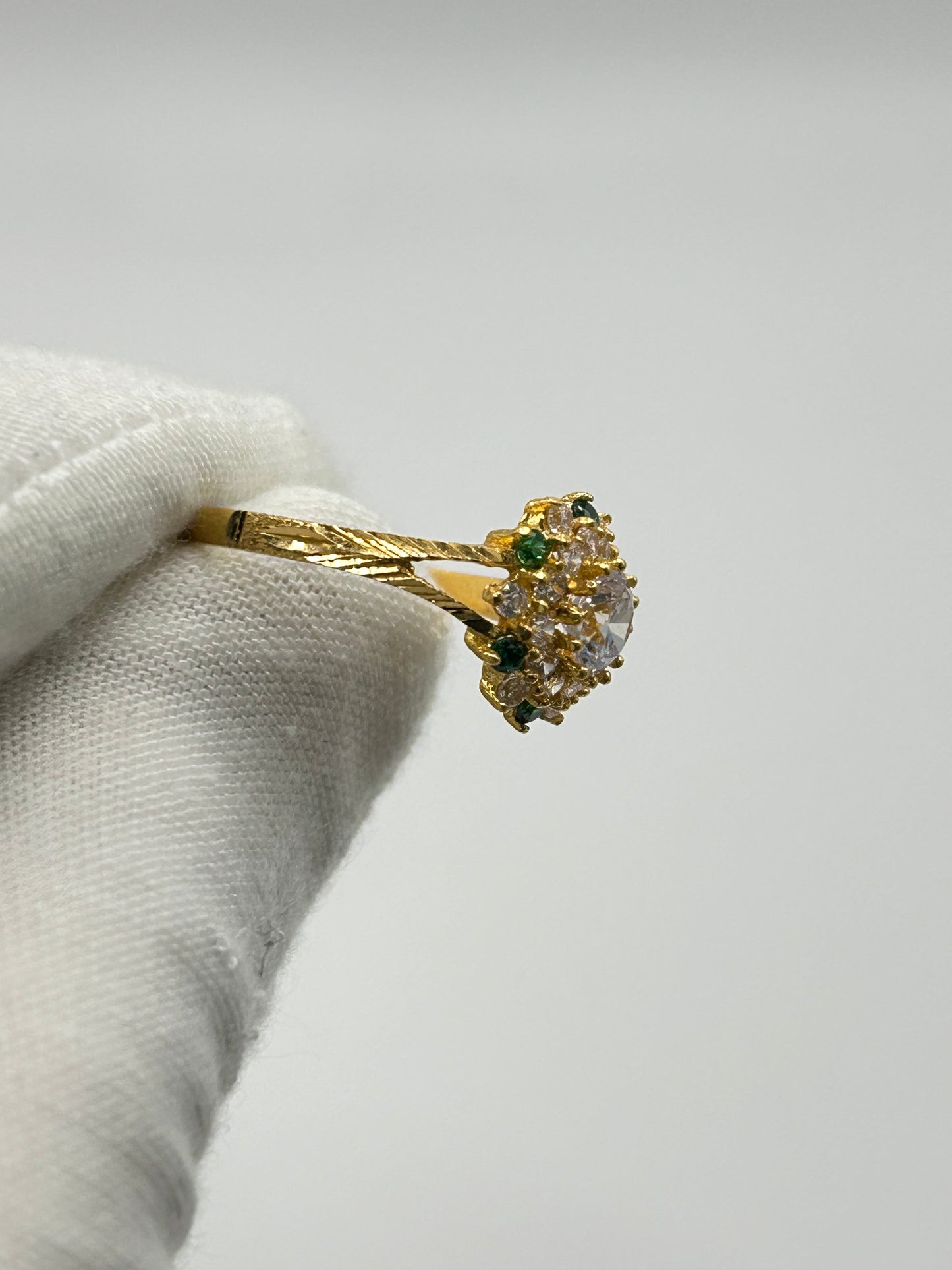 22ct Gold Ladies' Ring, 3g, Size O, Hallmarked