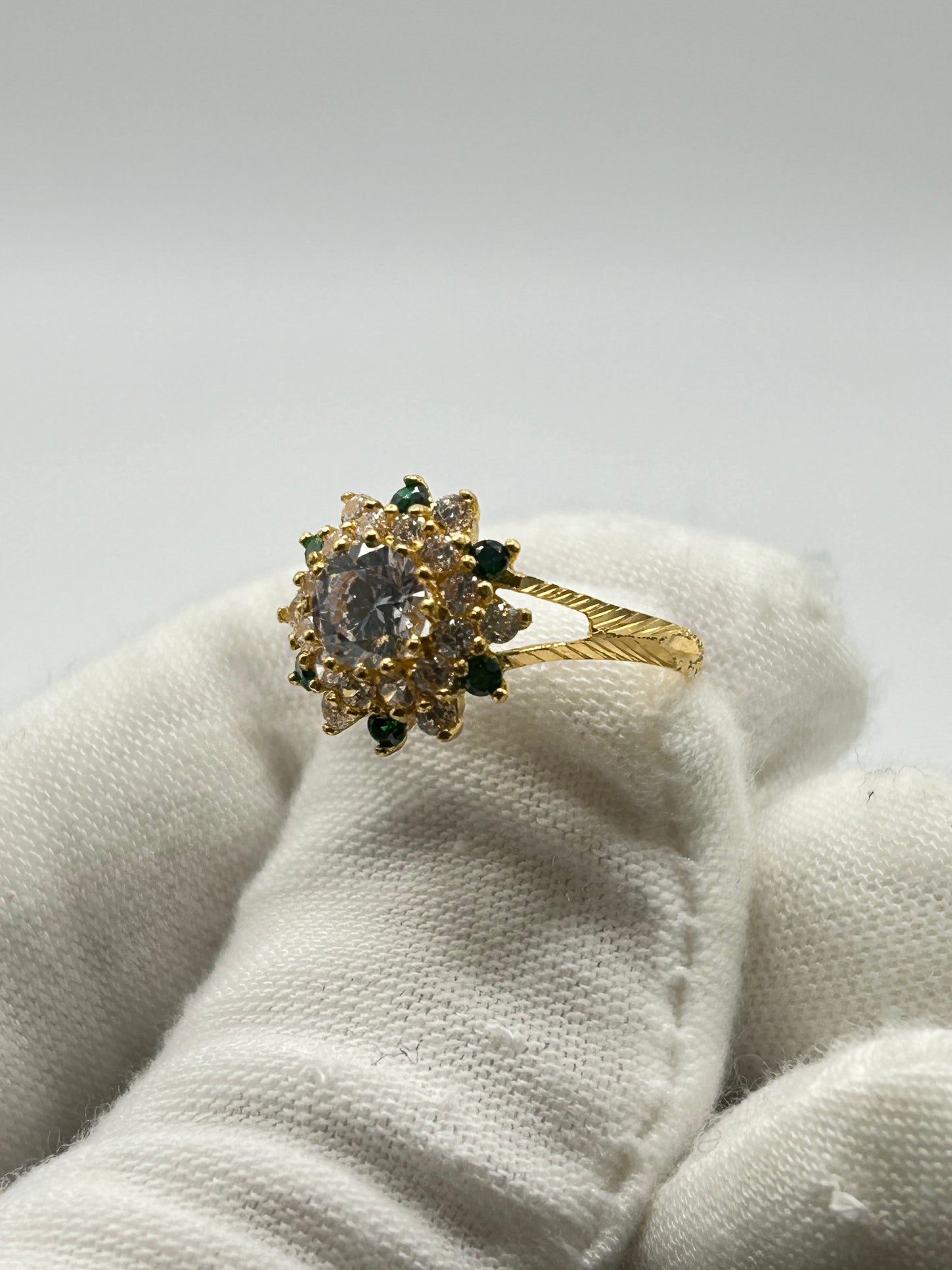 22ct Gold Ladies' Ring, 3g, Size O, Hallmarked
