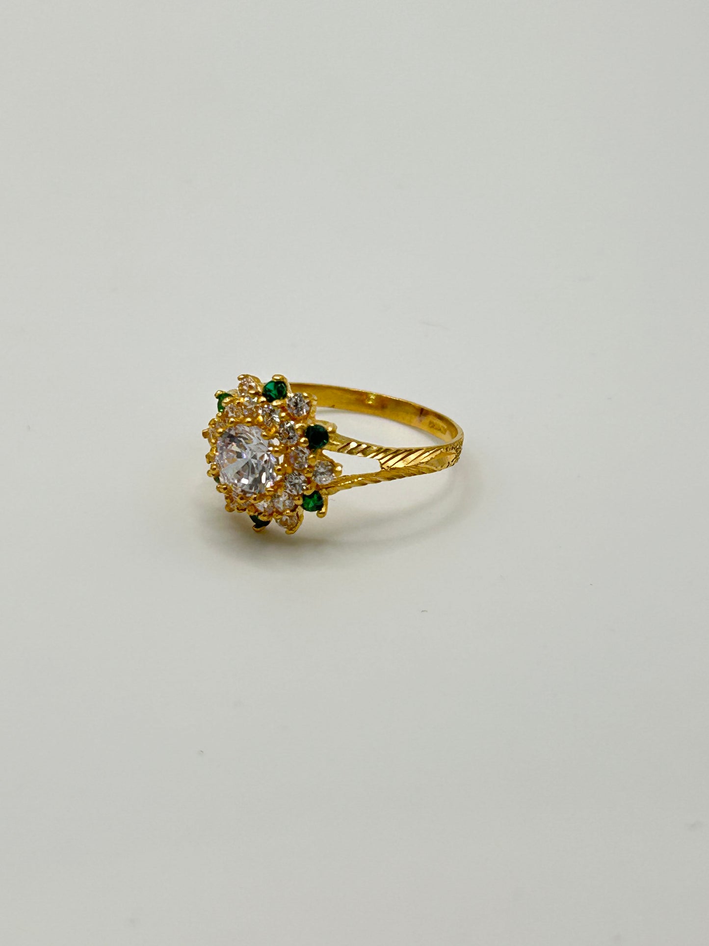 22ct Gold Ladies' Ring, 3g, Size O, Hallmarked