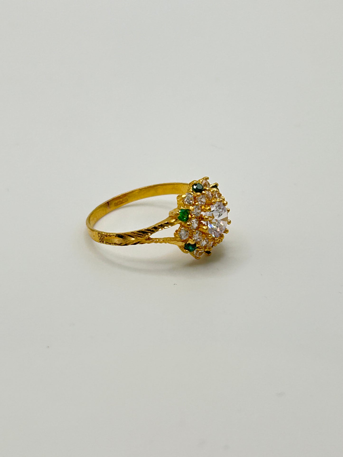 22ct Gold Ladies' Ring, 3g, Size O, Hallmarked