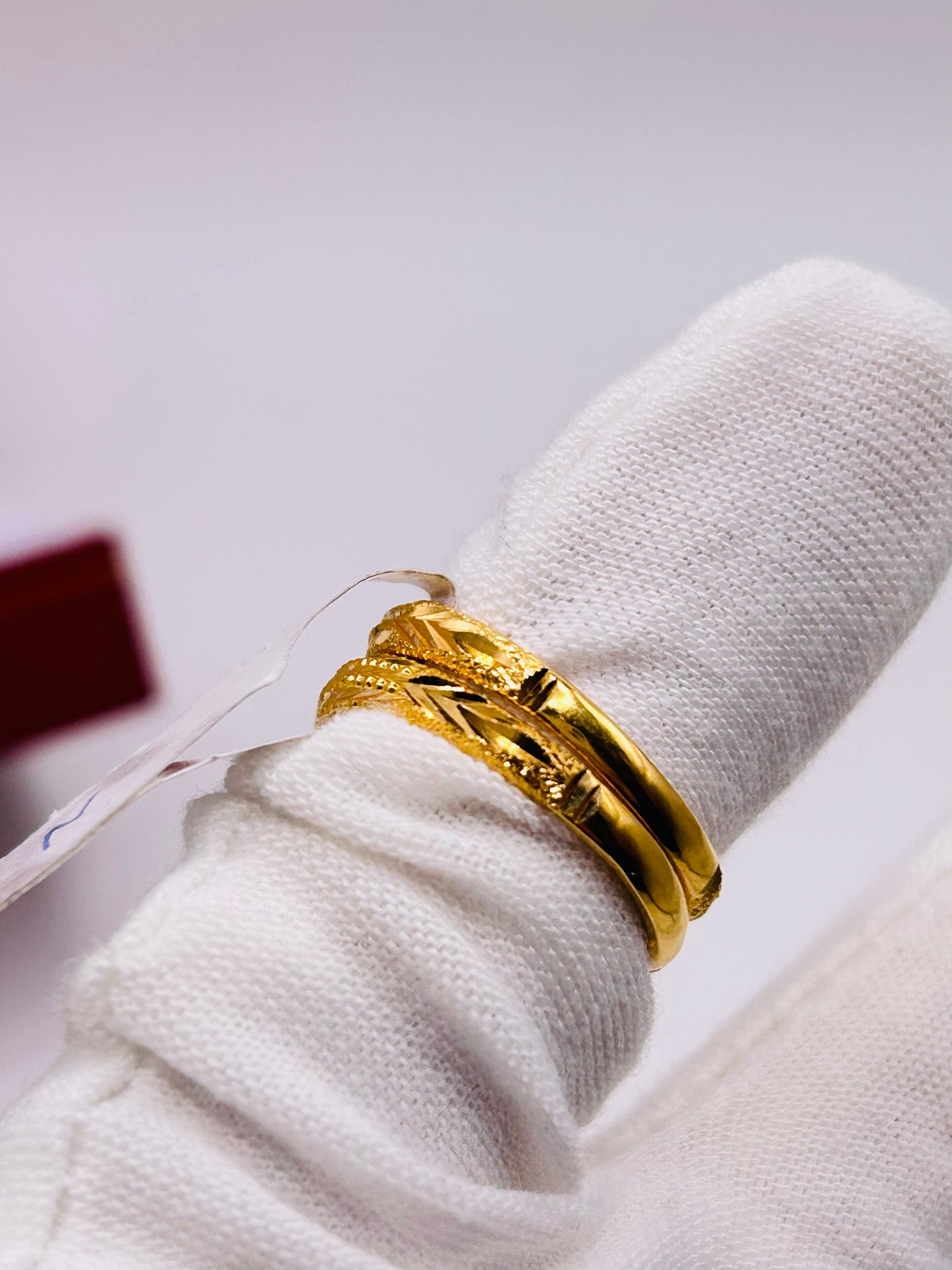 22ct Gold Ladies' Double Set Ring – 4.4g – Size N (Hallmarked)
