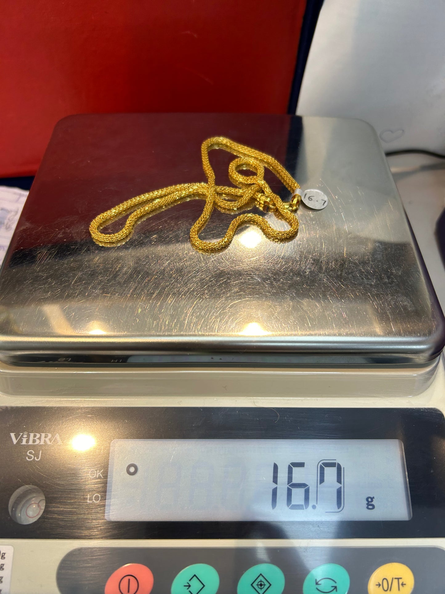 22ct Solid Gold Chain (16.7g, 22 Inches, Hallmarked)