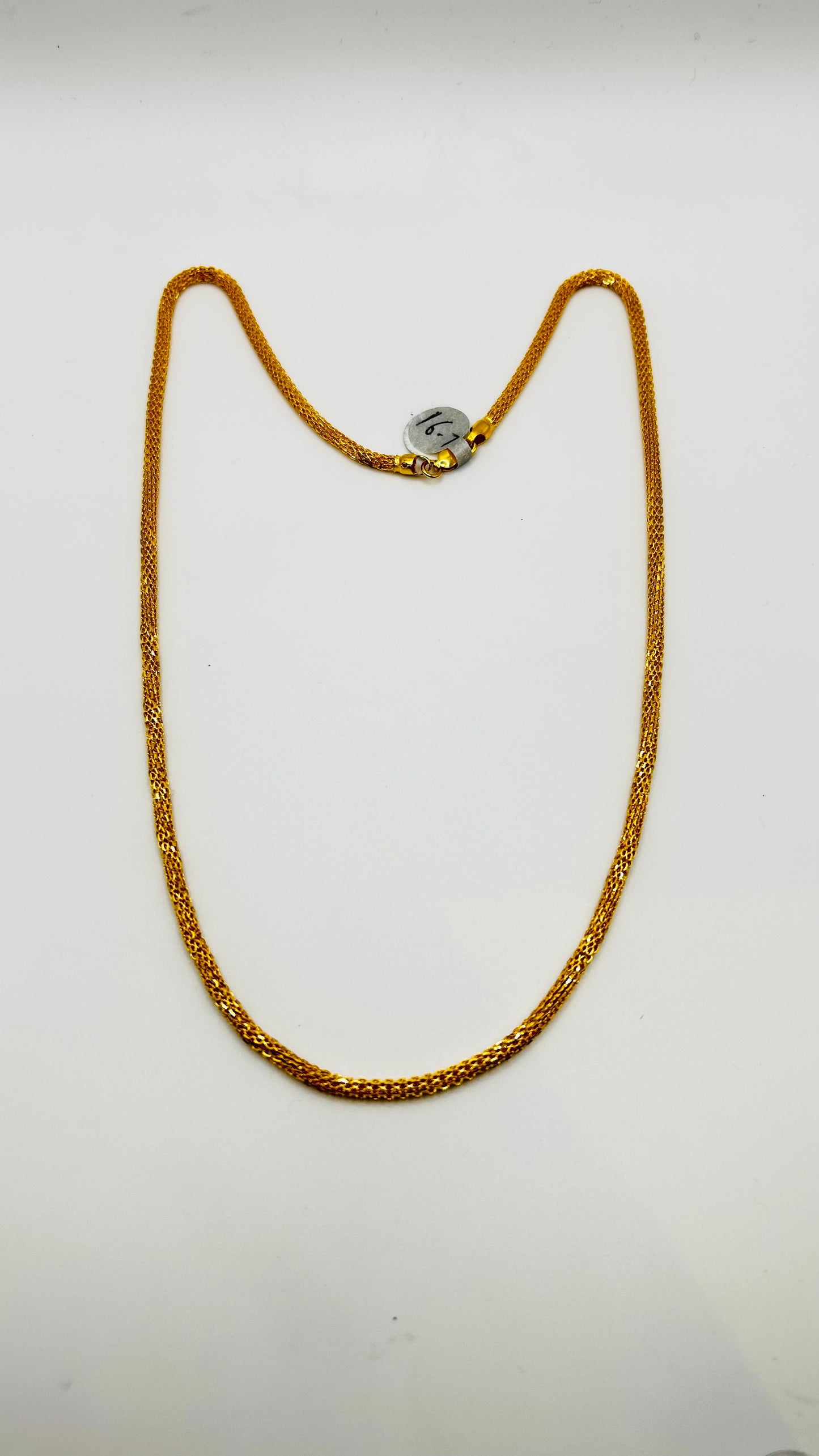 22ct Solid Gold Chain (16.7g, 22 Inches, Hallmarked)